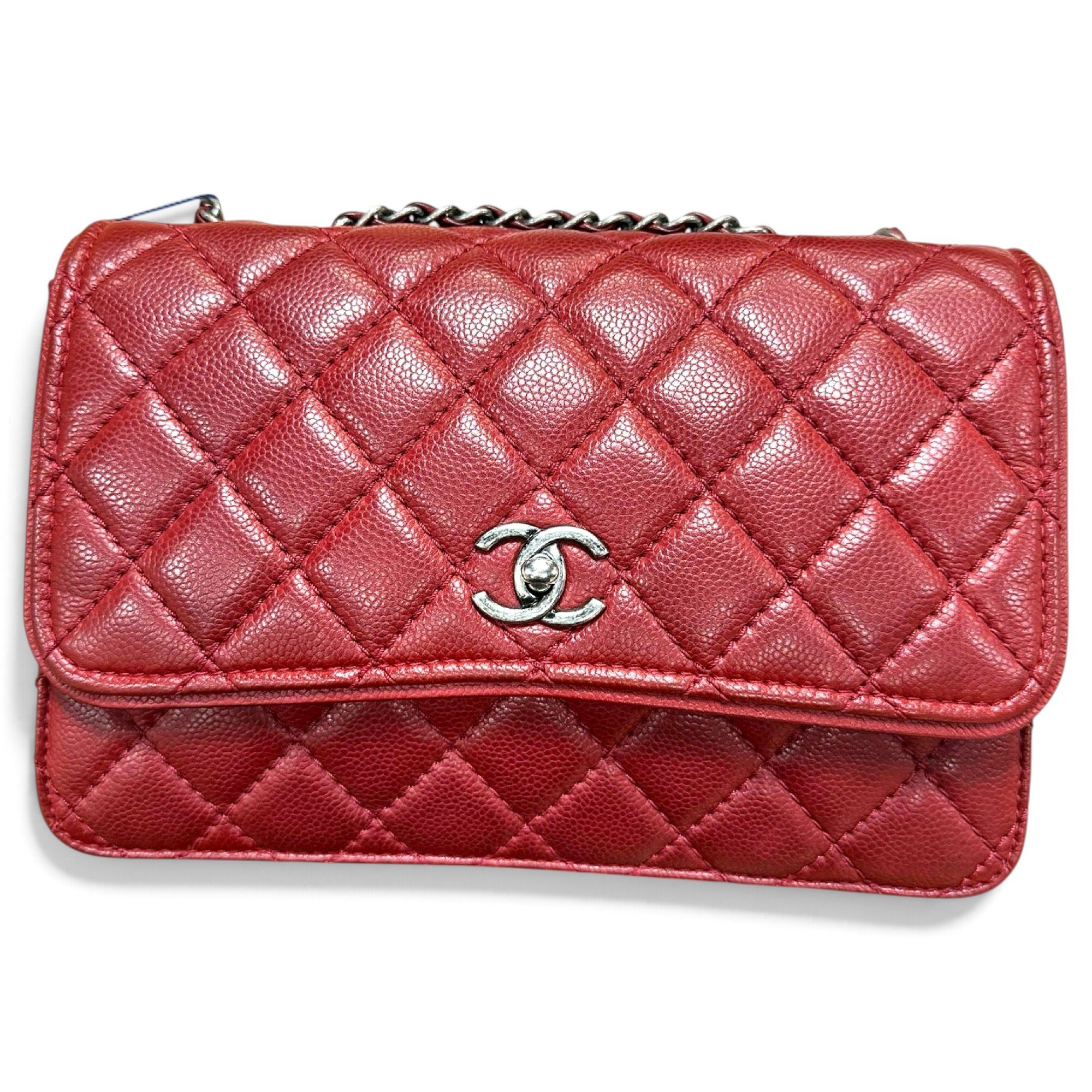 Wallet On Chain leather crossbody bag