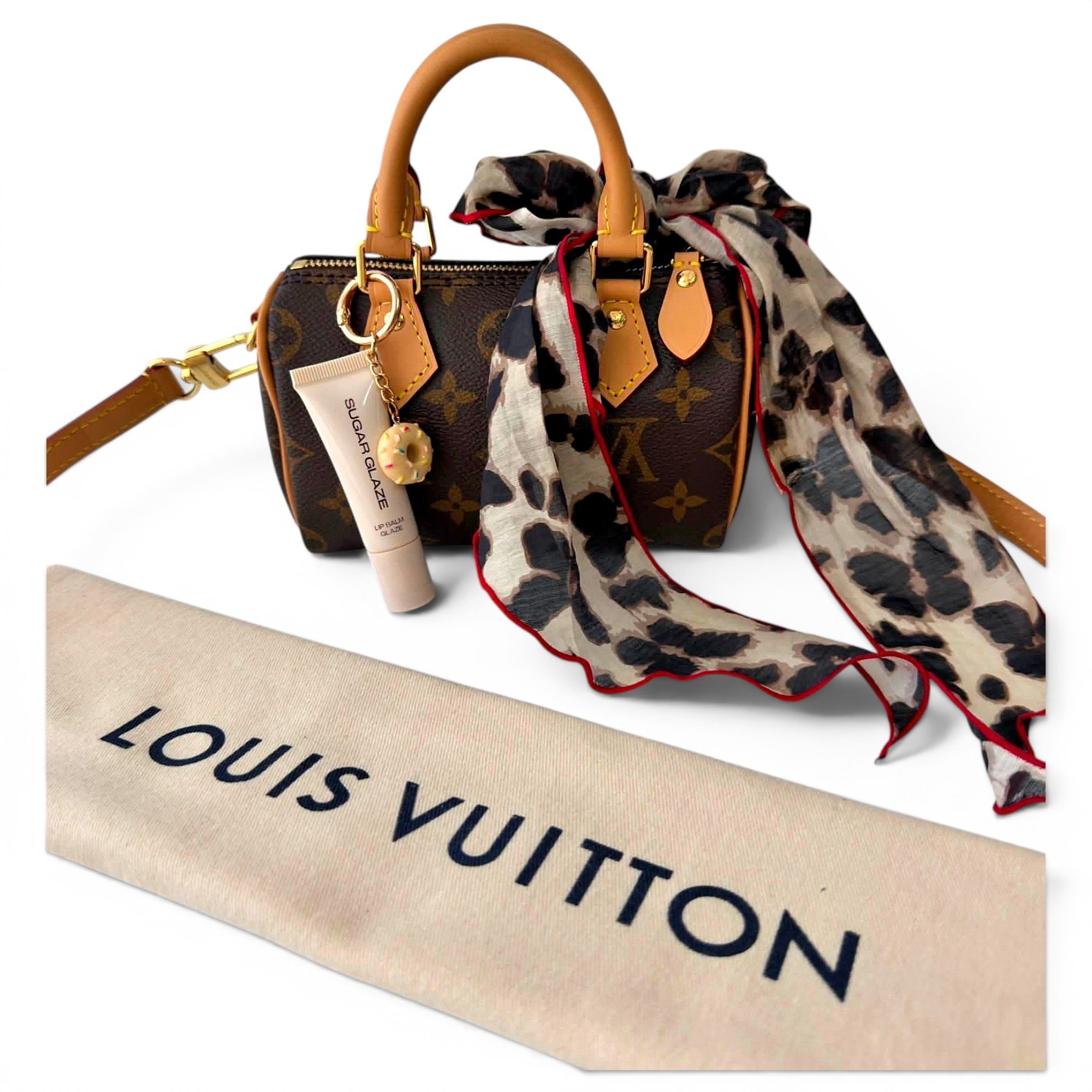 Louis Vuitton Nano Speedy / Mini HL cloth handbag