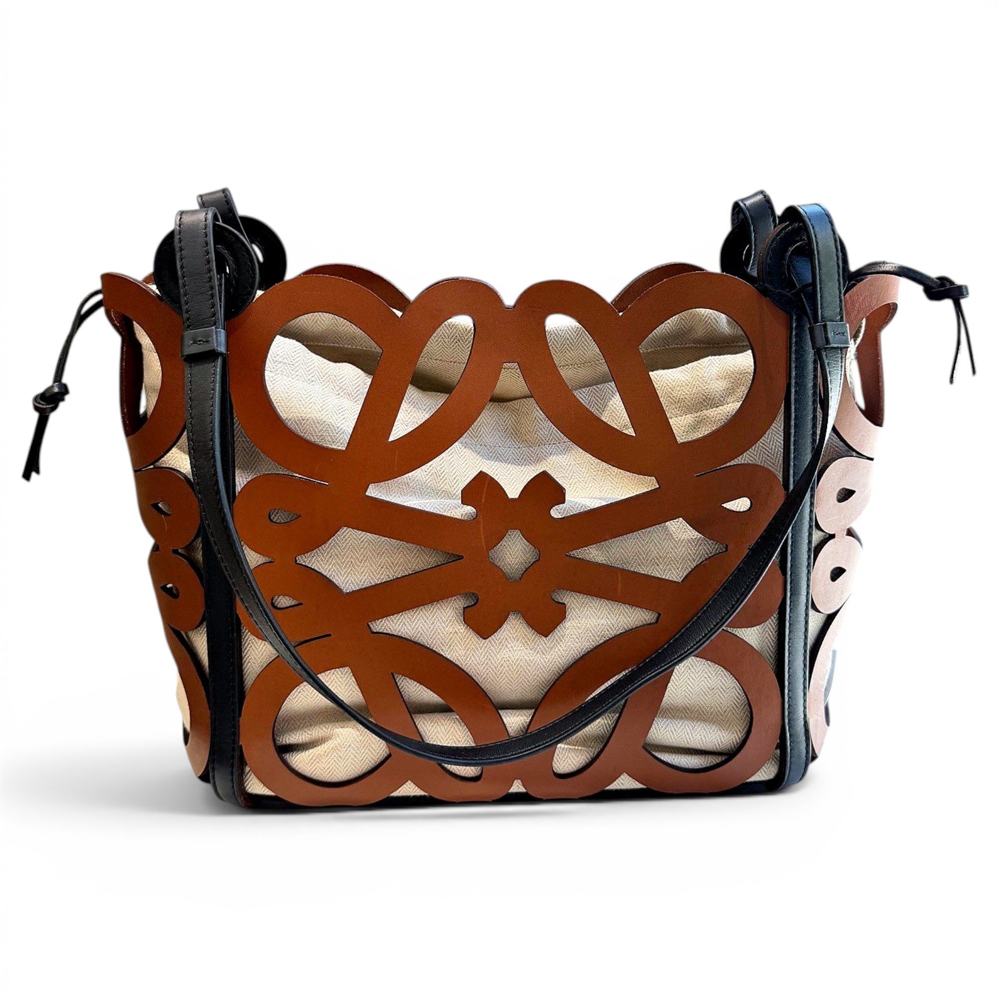 Loewe Anagram Basket cloth handbag