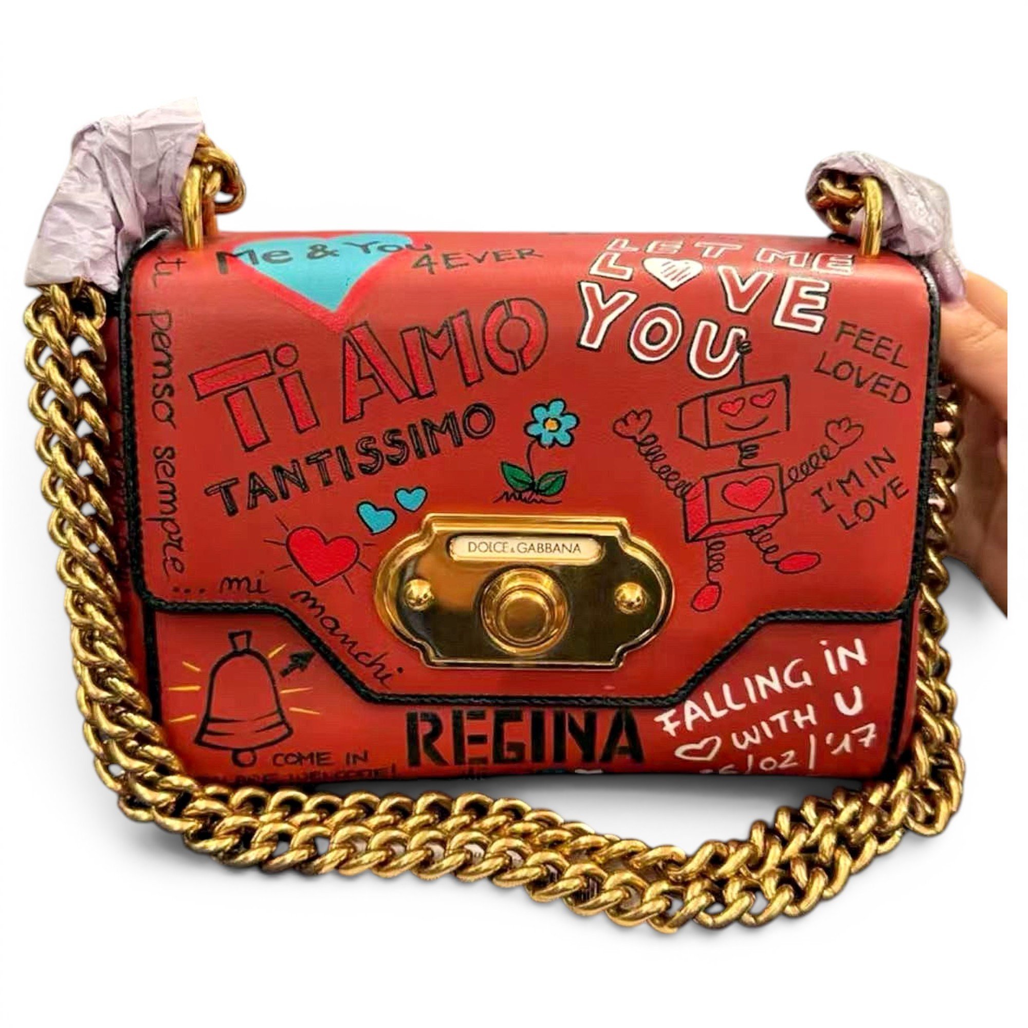 Leather handbag
