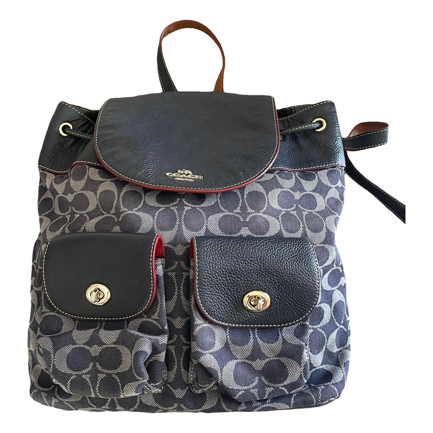 Leather backpack