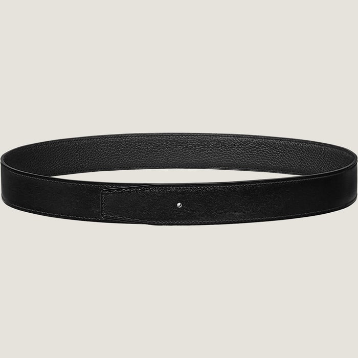 Noir Reversible Leather Strap 32 MM