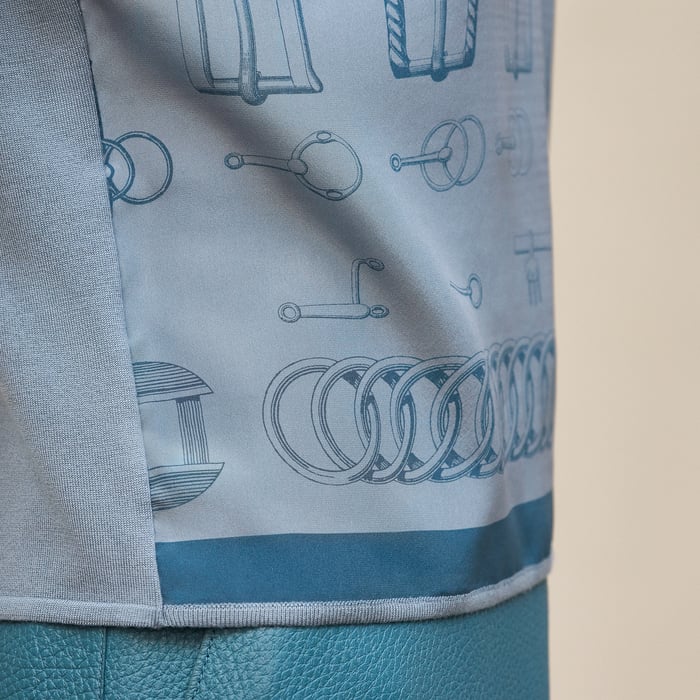Bleu Adriatique "Cahier Du Colporteur" Short-sleeve Sweater