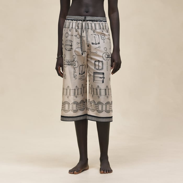 Beige Pierre d'Istrie "Cahier Du Colporteur" Beach Pants