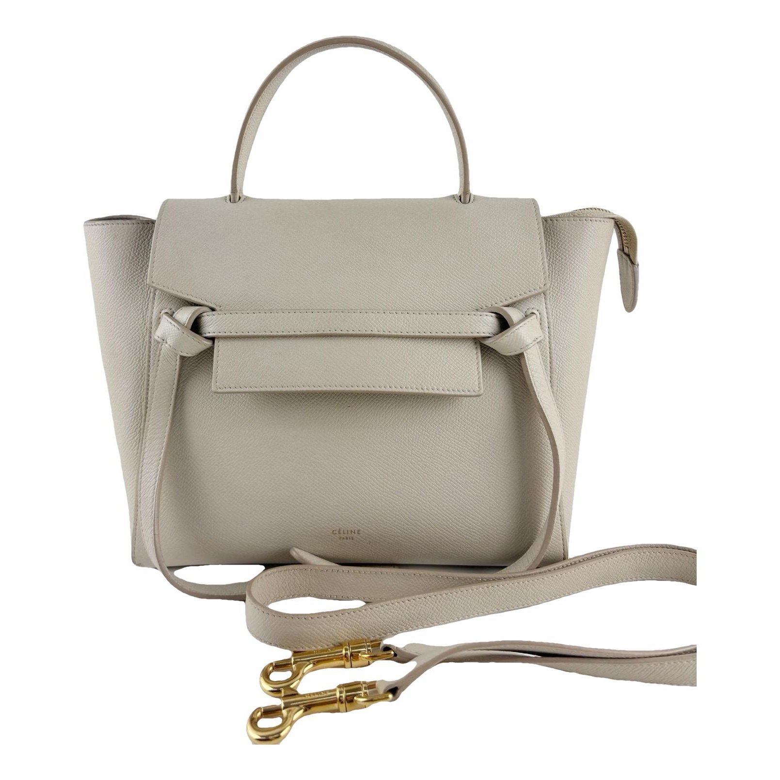 Belt leather handbag