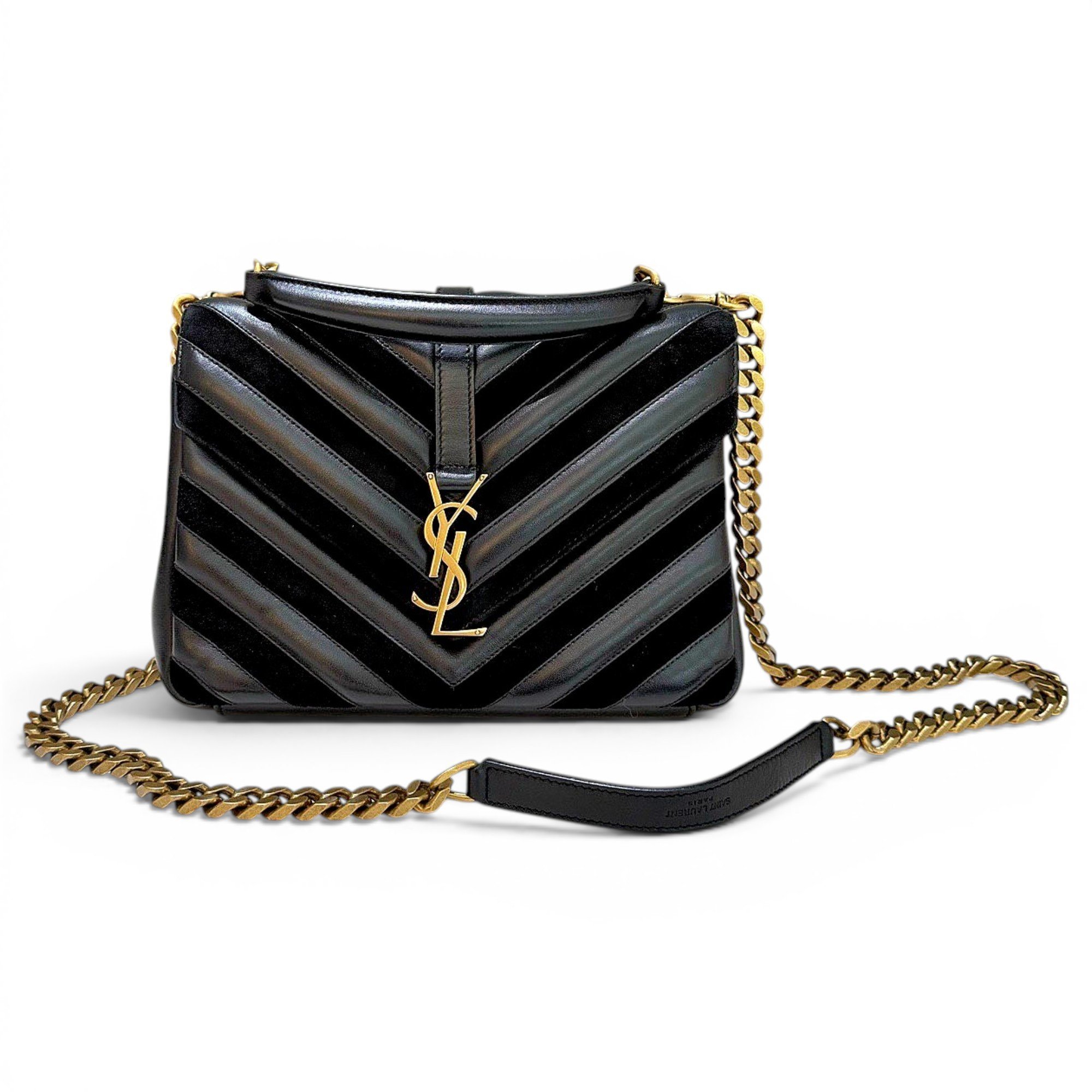 Collége monogramme leather handbag