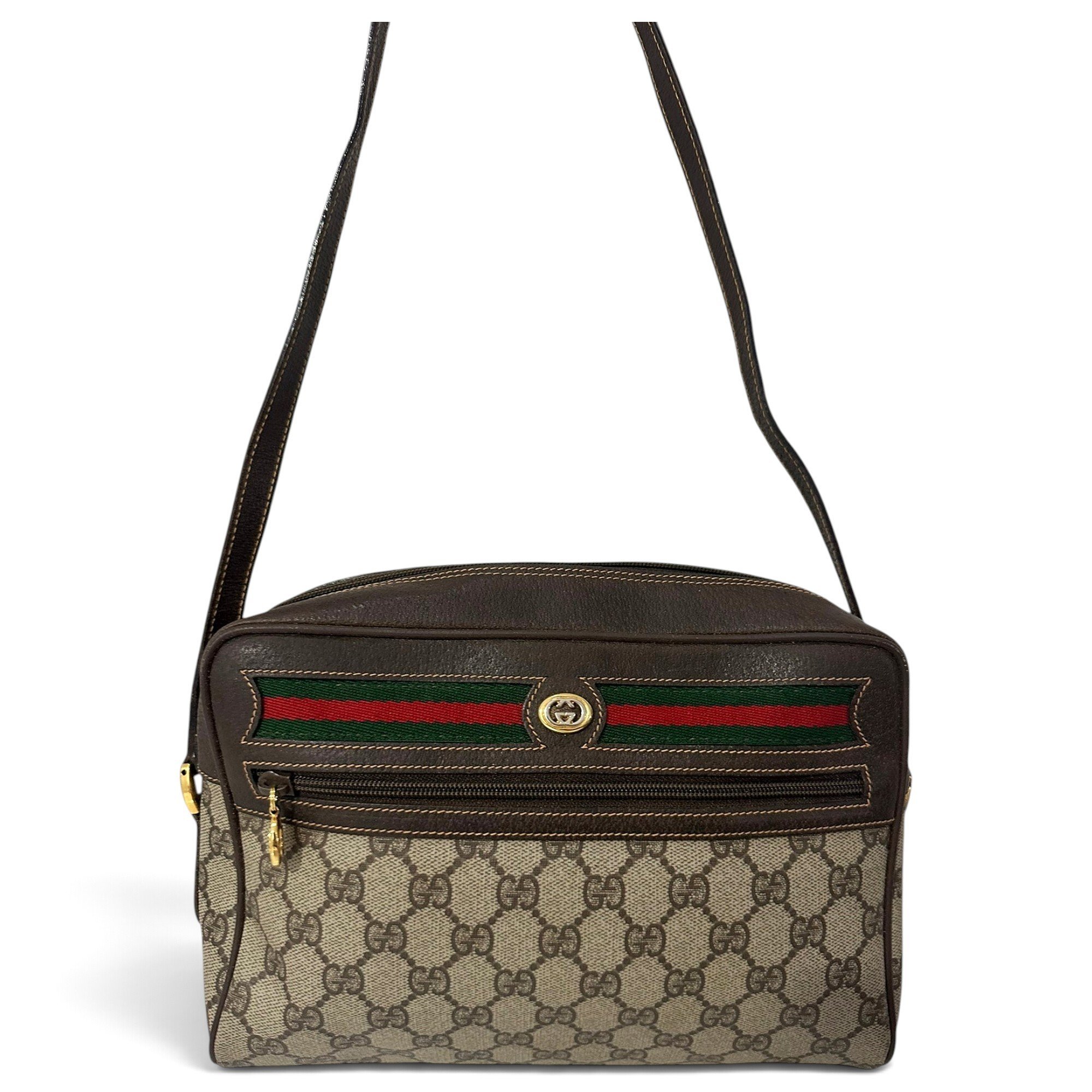 Ophidia leather crossbody bag