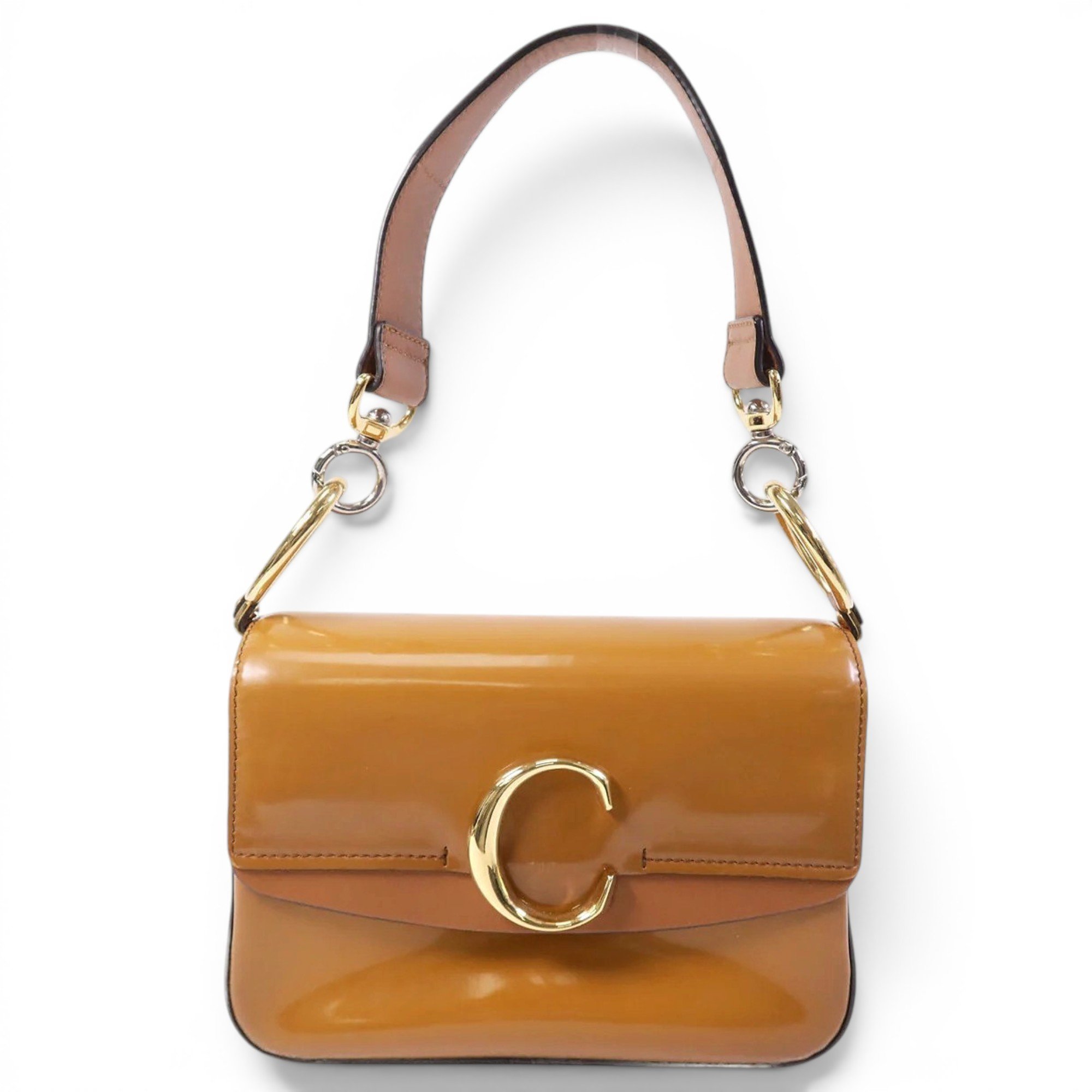 C leather handbag