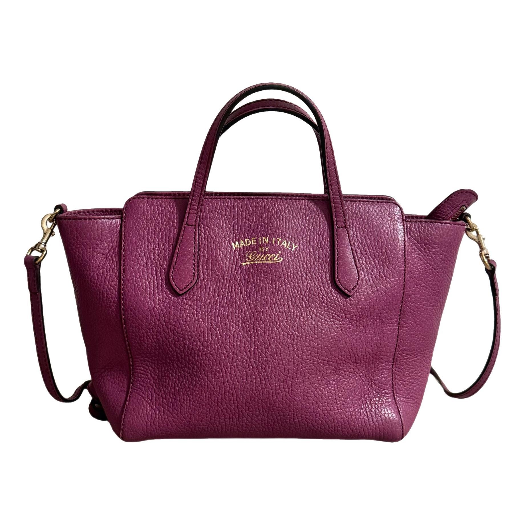 Swing leather tote