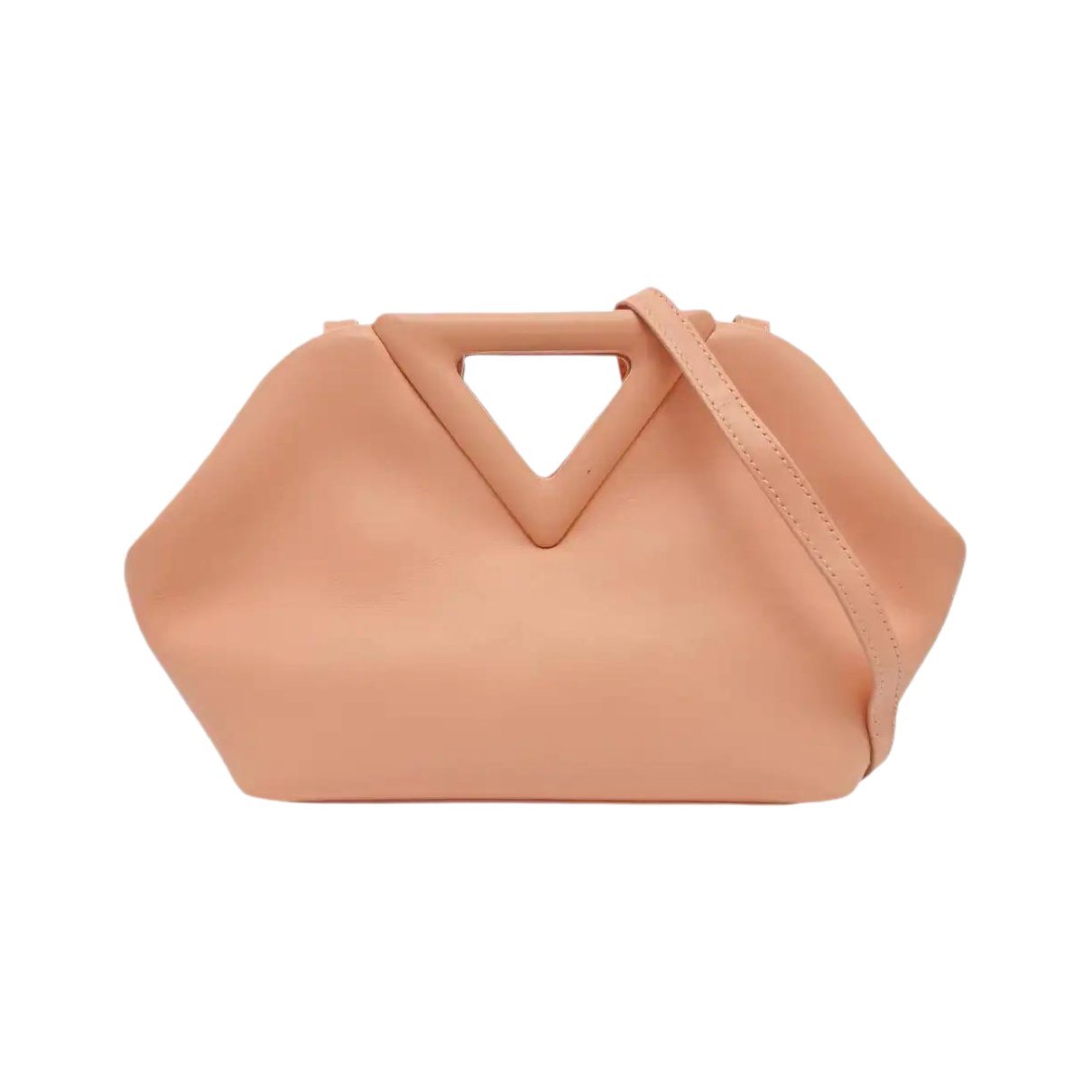 Point leather handbag