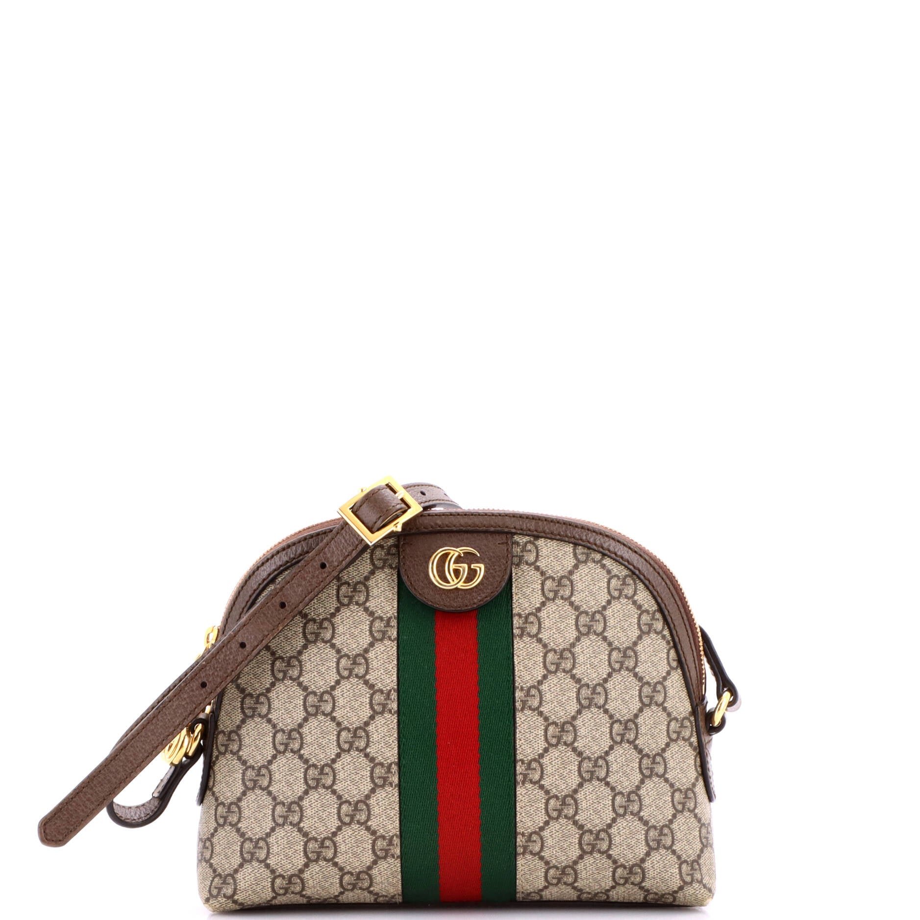 Ophidia Dome Shoulder Bag GG Coated Canvas Small