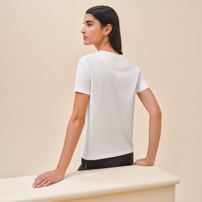 Blanc Embroidered Pocket T-shirt