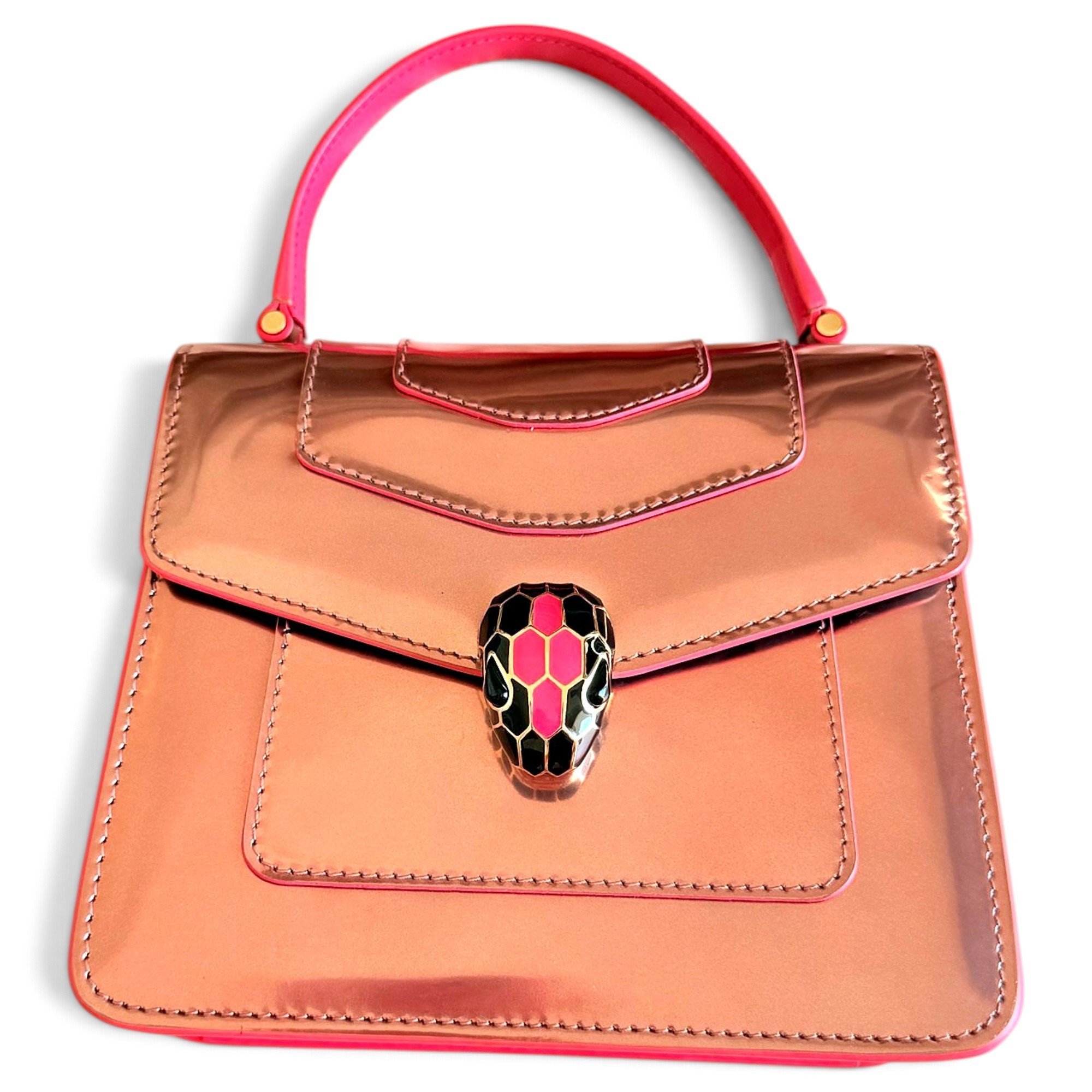 Serpenti leather handbag