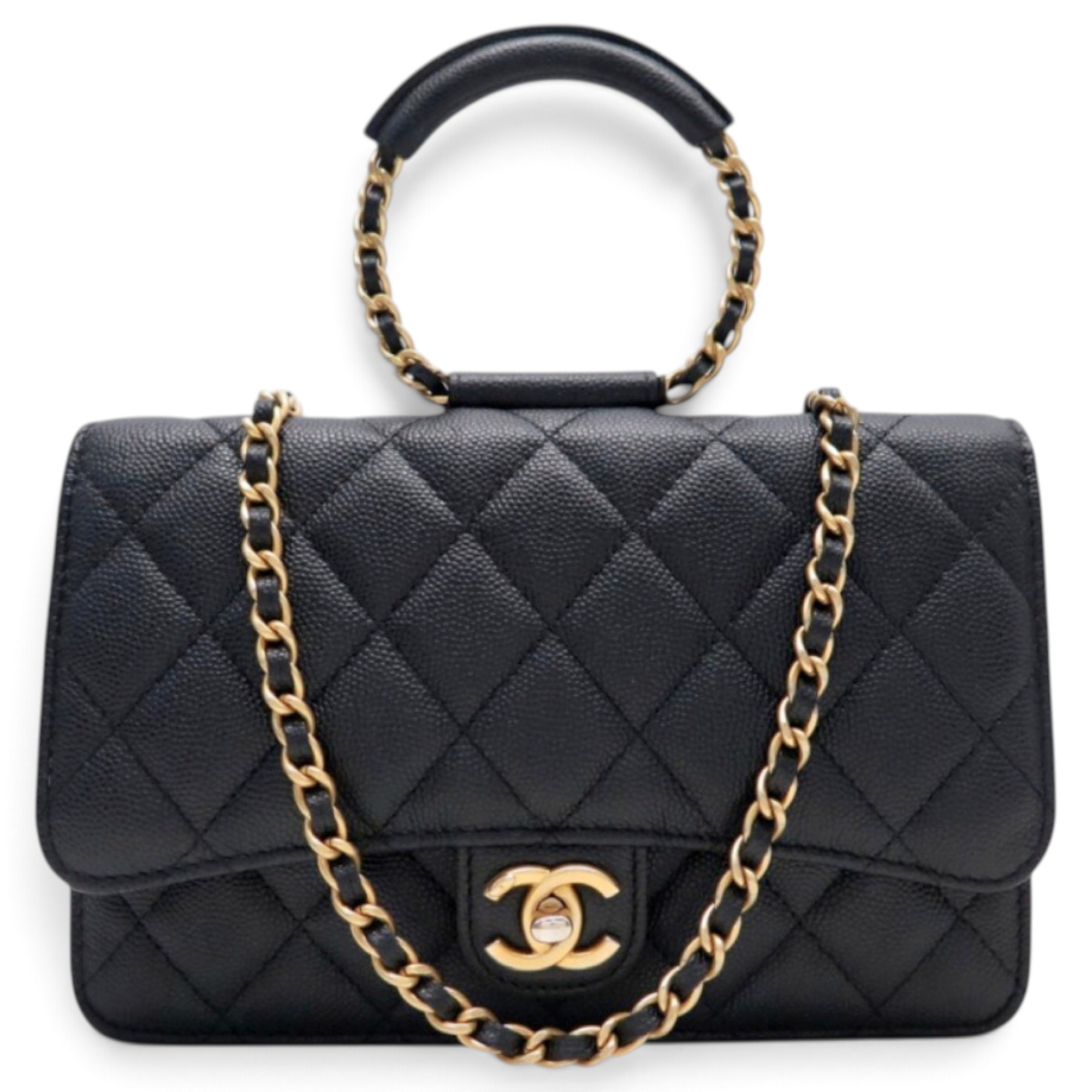 Coco Handle leather handbag