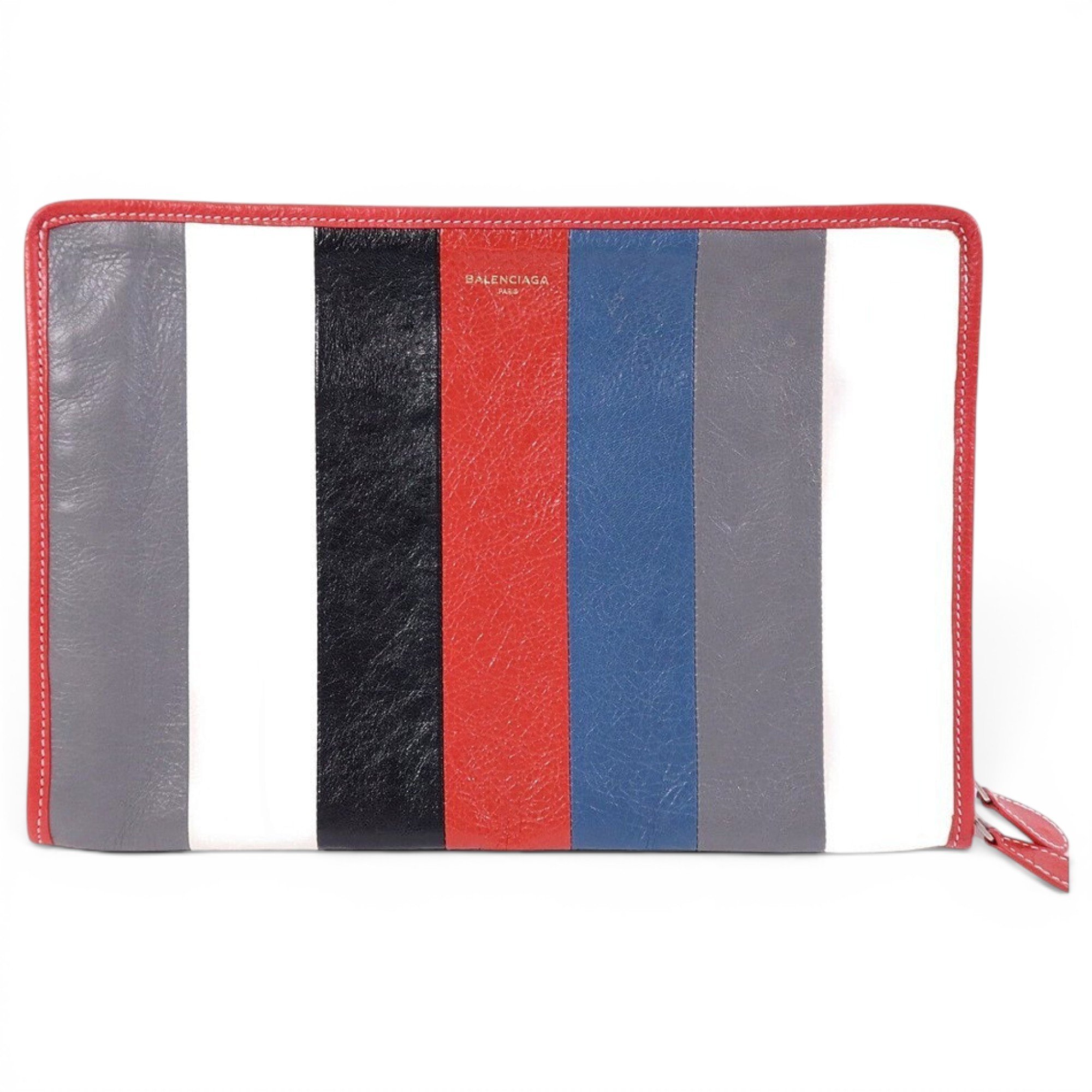 Leather clutch bag