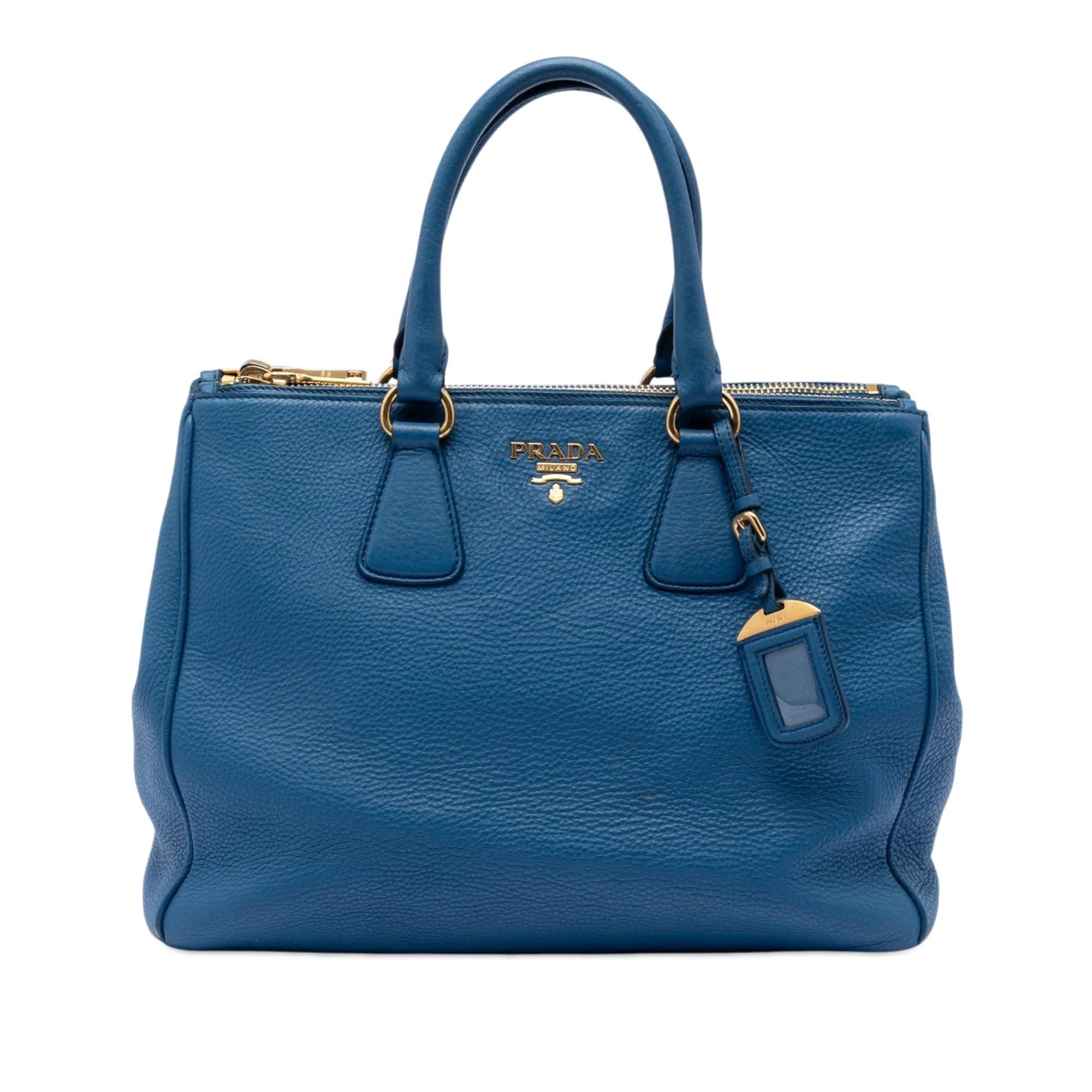 Double leather satchel