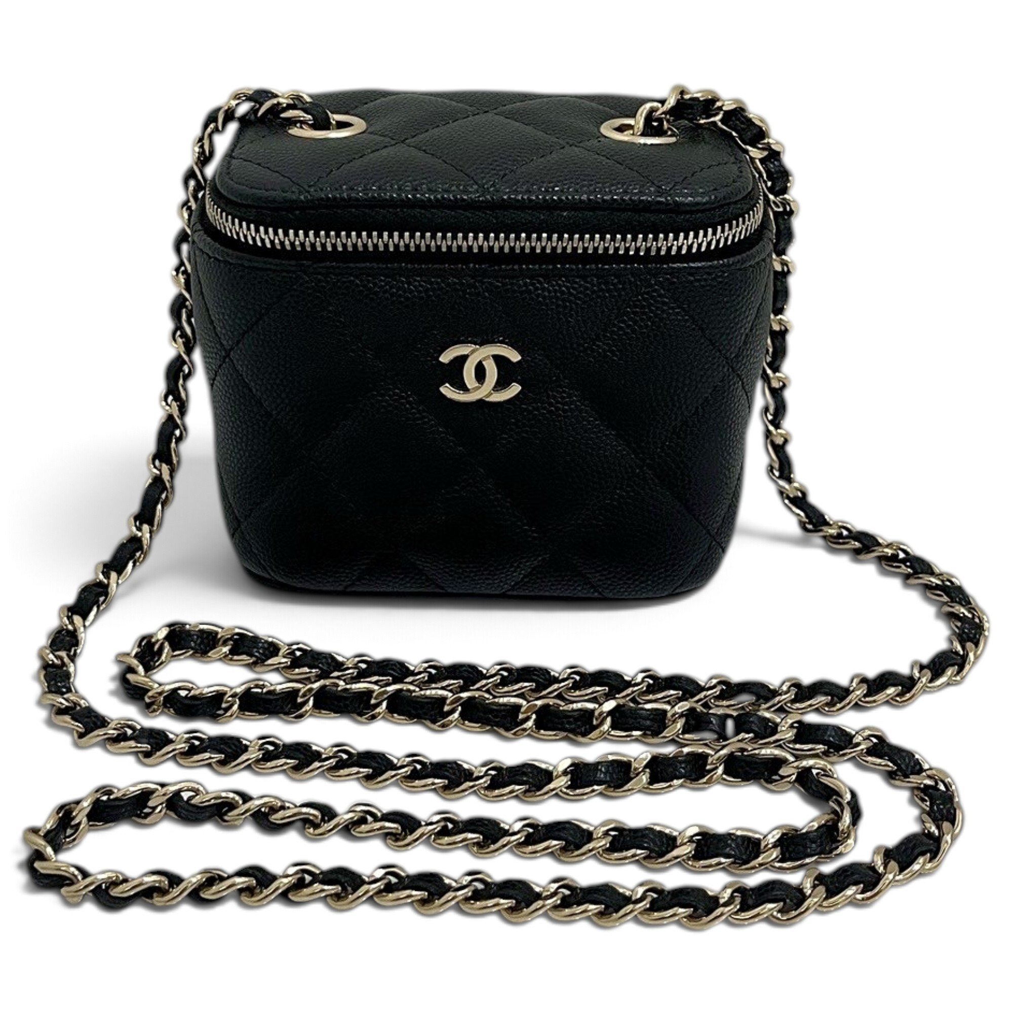 Trendy CC Vanity leather handbag