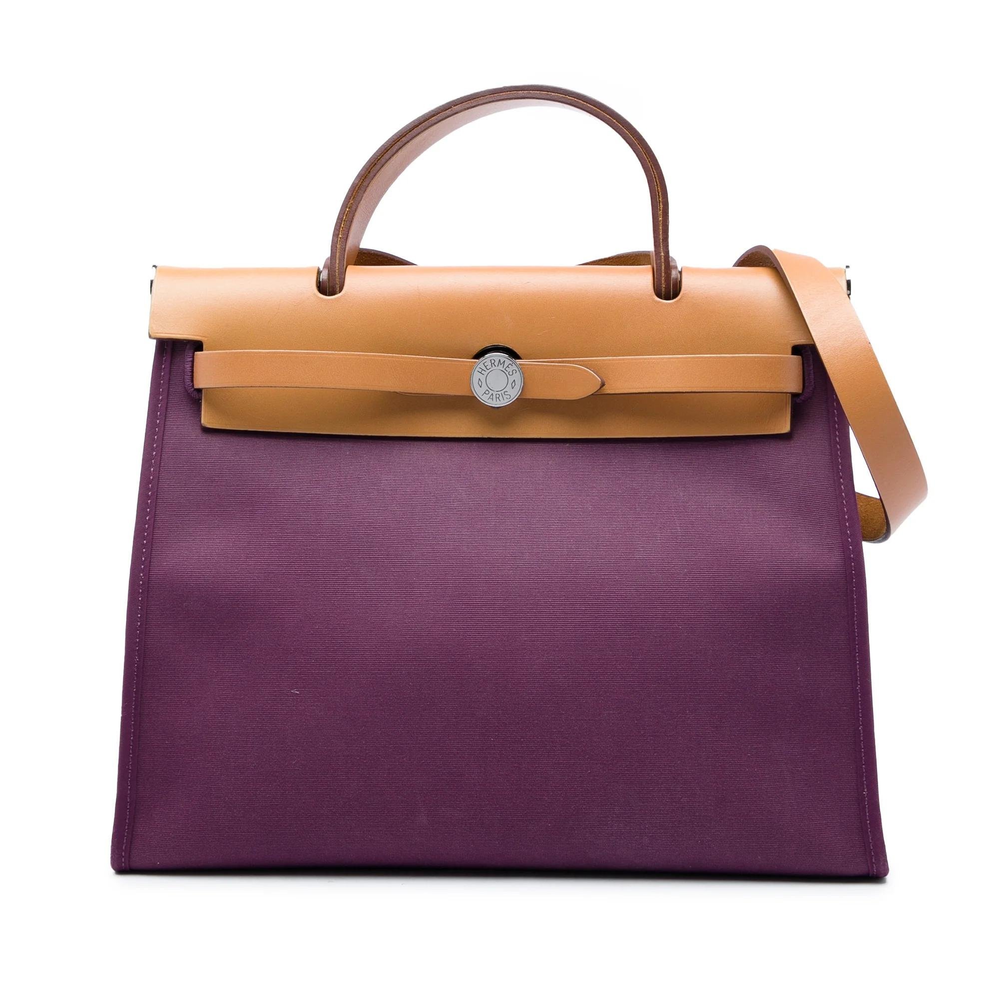 Hermes Herbag Handbag Toile So H 2014