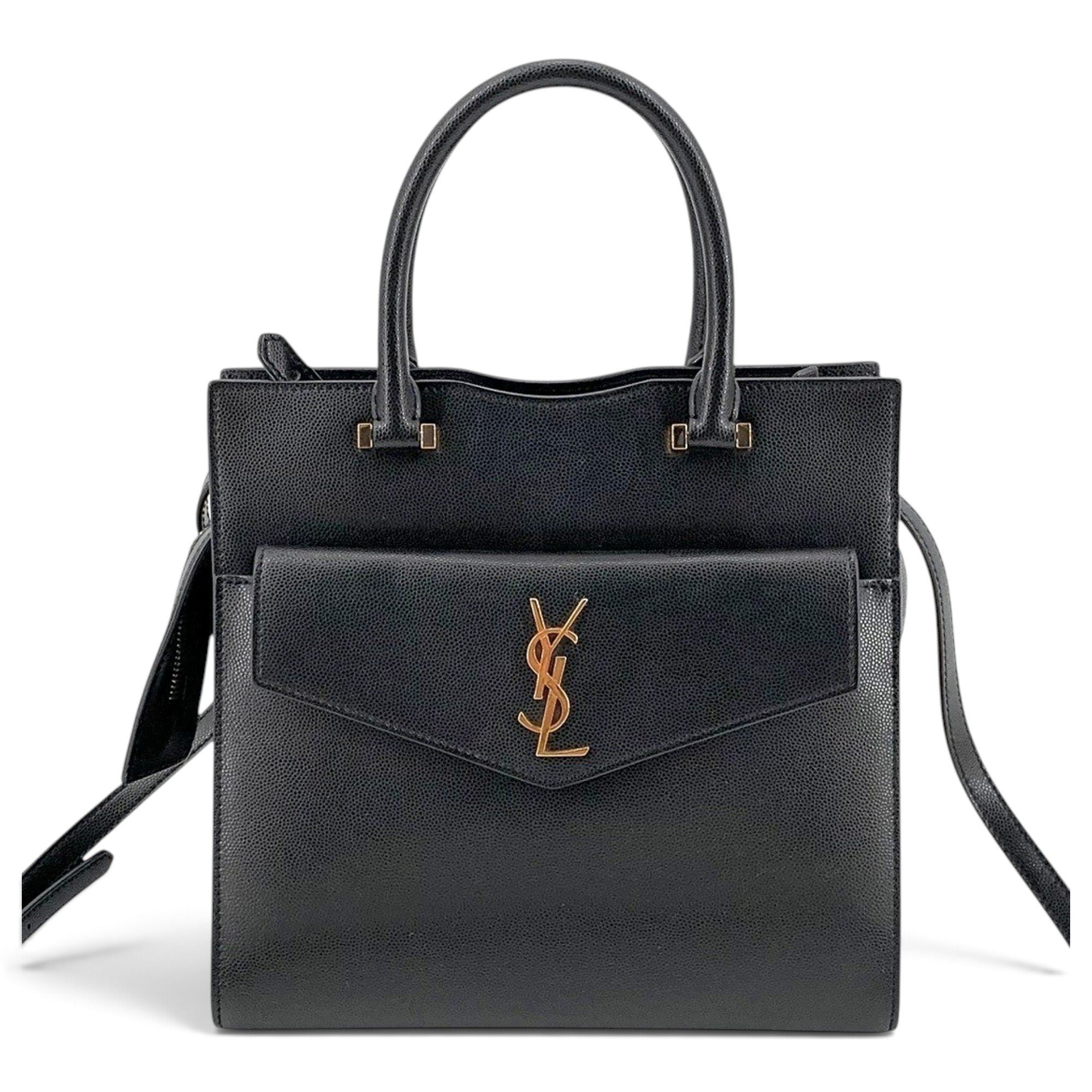 Envelope leather tote