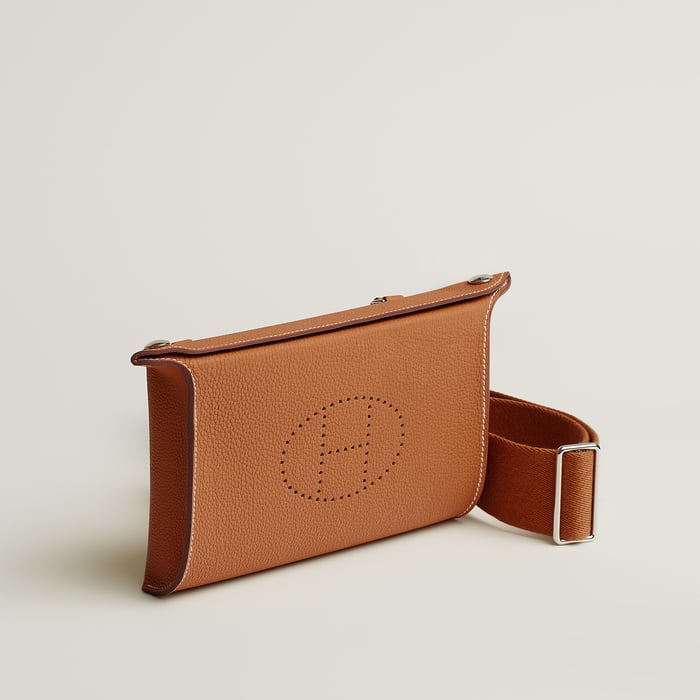 Naturel Sable Hermès Videpoches Bag