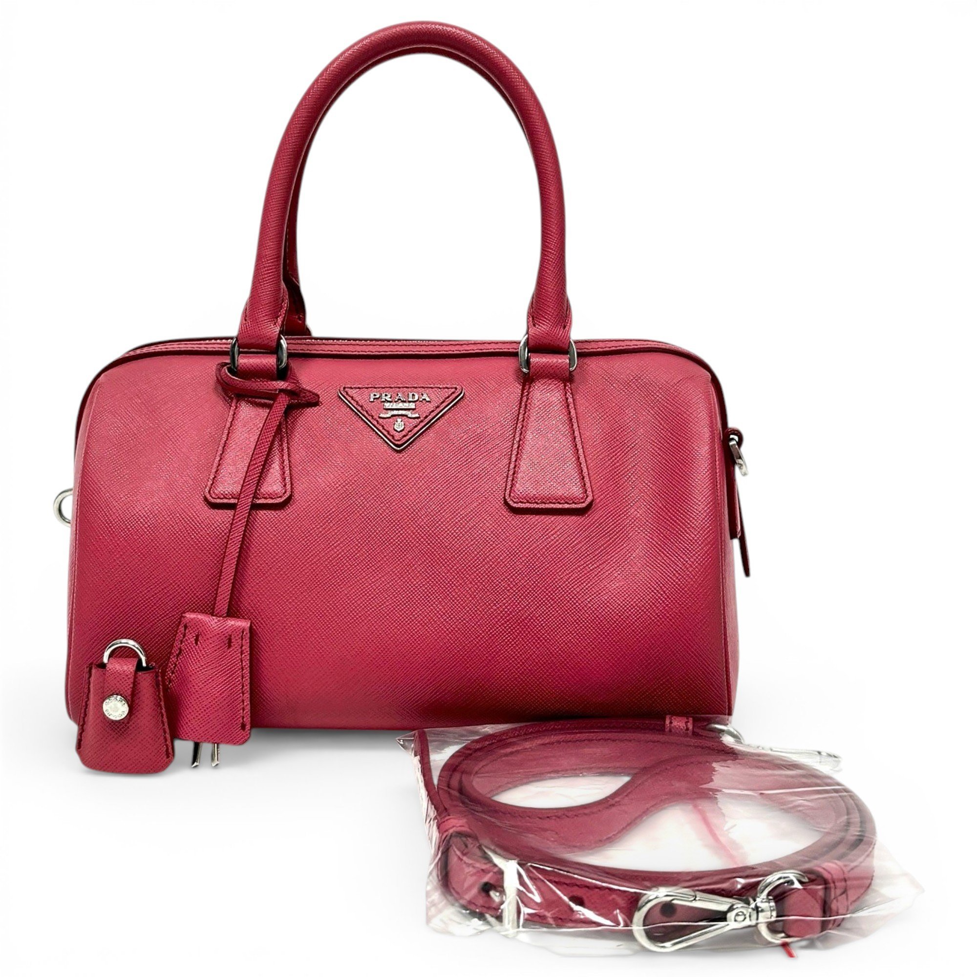 Leather bowling bag
