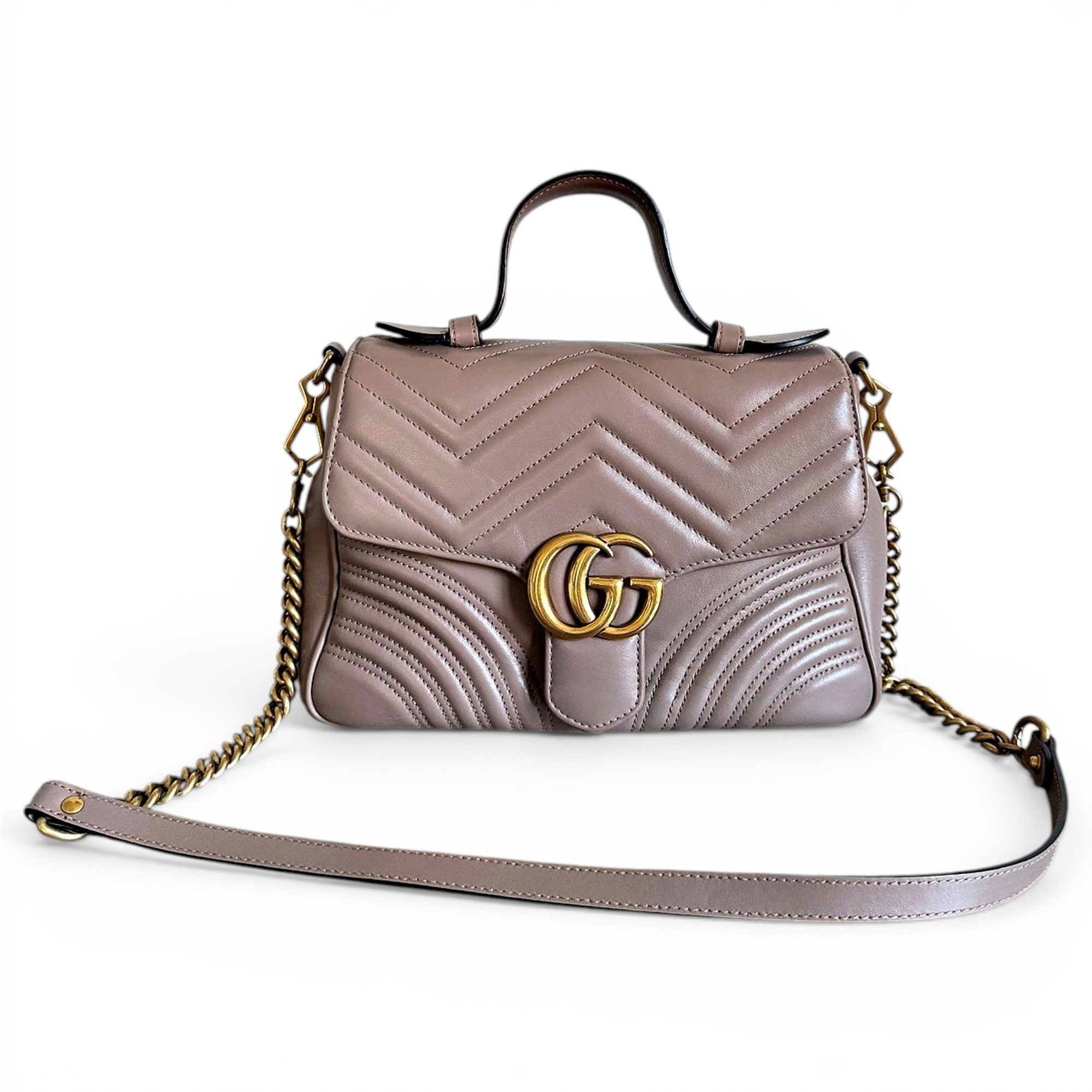 GG Marmont Flap leather handbag