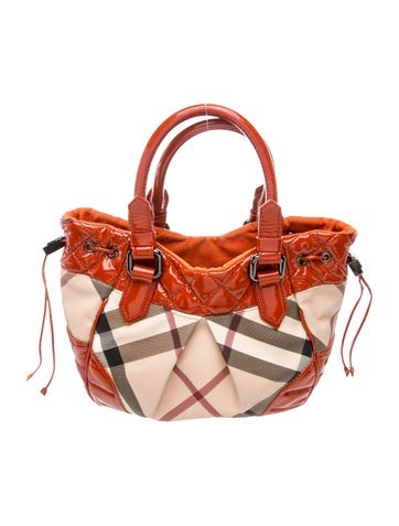 Burberry Leather Top Handle Bag