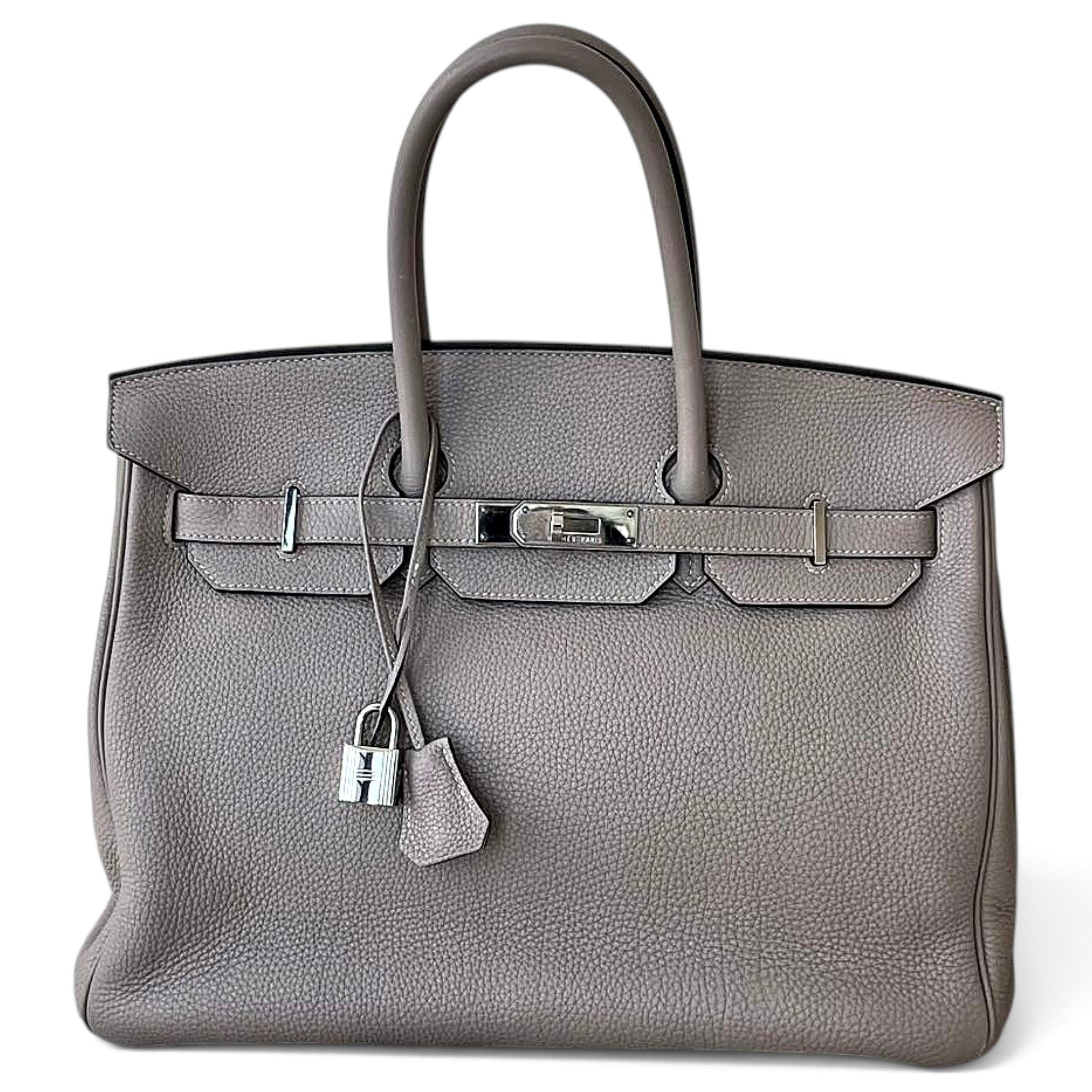 Birkin 35 leather handbag