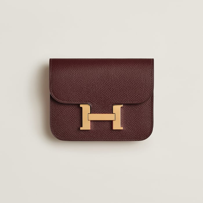 Rouge Sellier Constance Slim Wallet