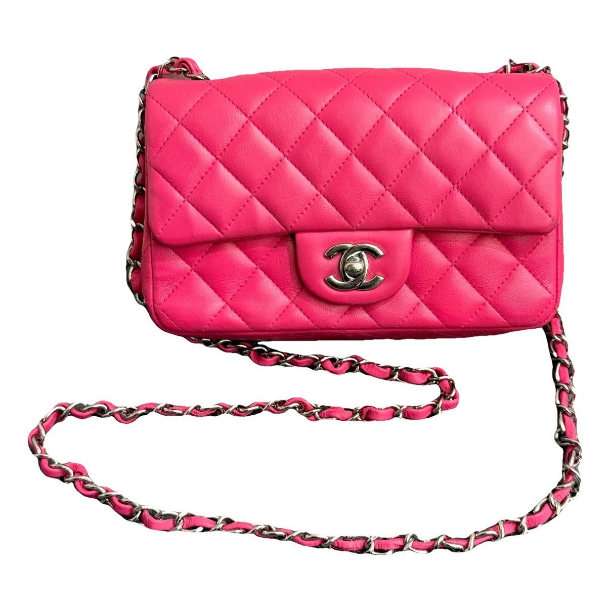 Trendy CC Flap leather handbag