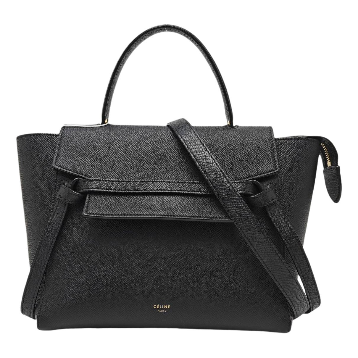 Belt leather crossbody bag