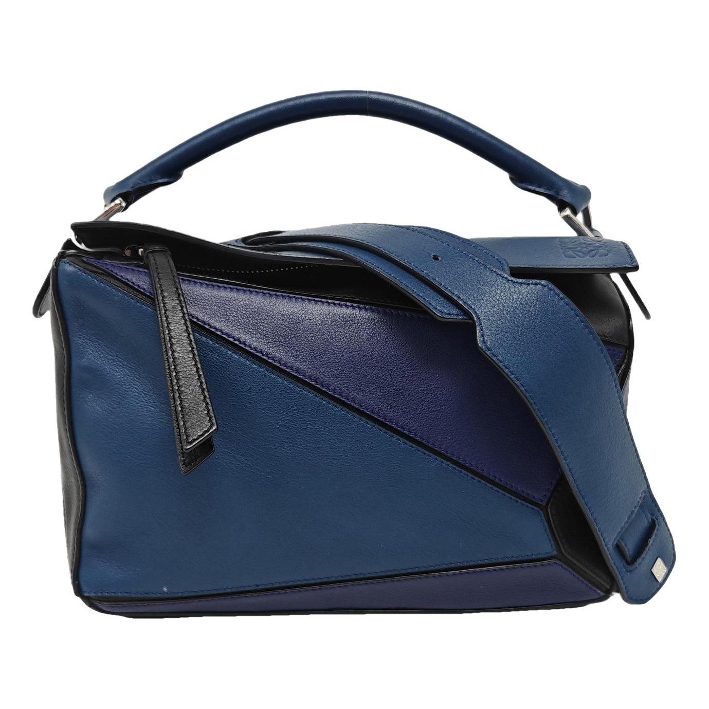 Puzzle leather handbag