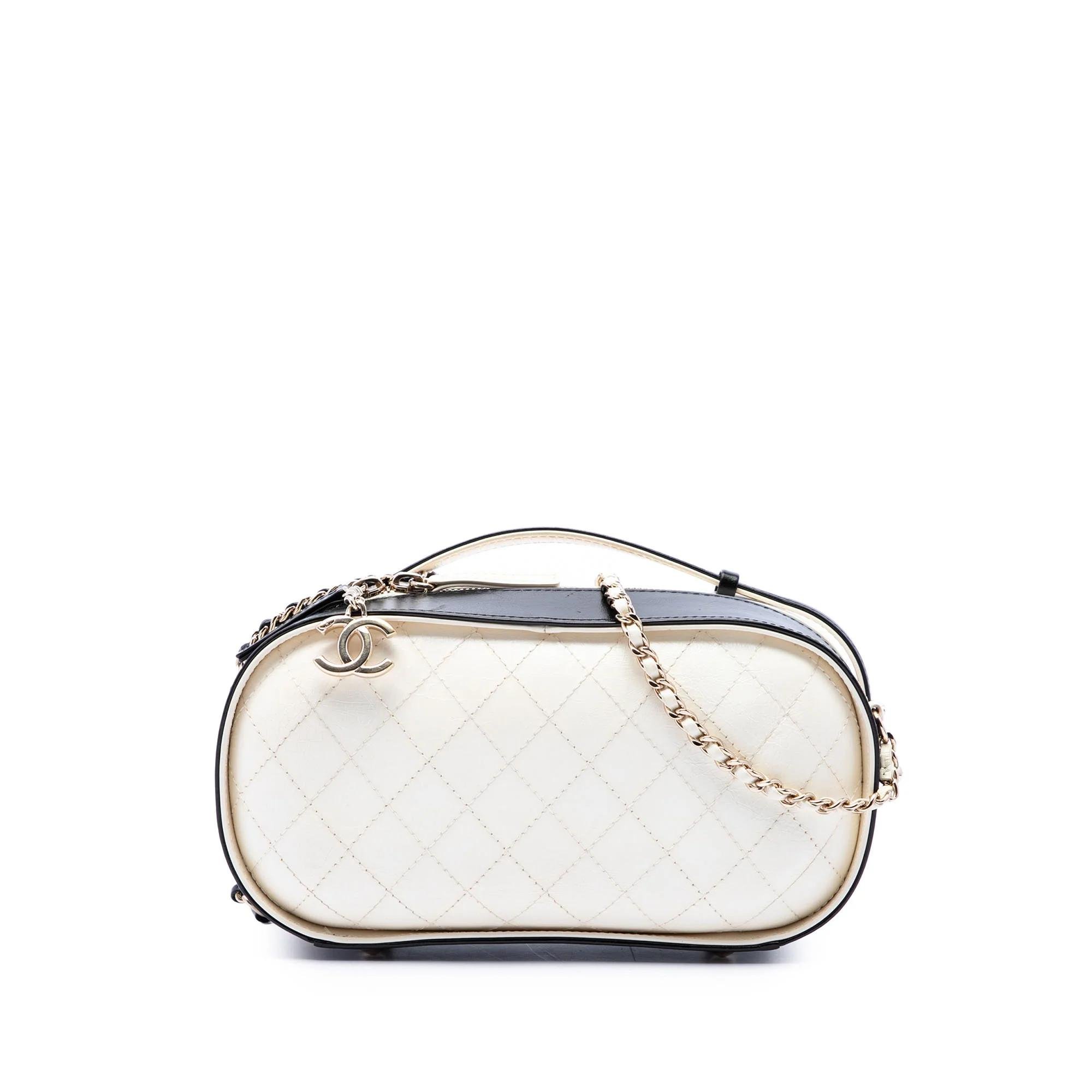 Leather vanity case