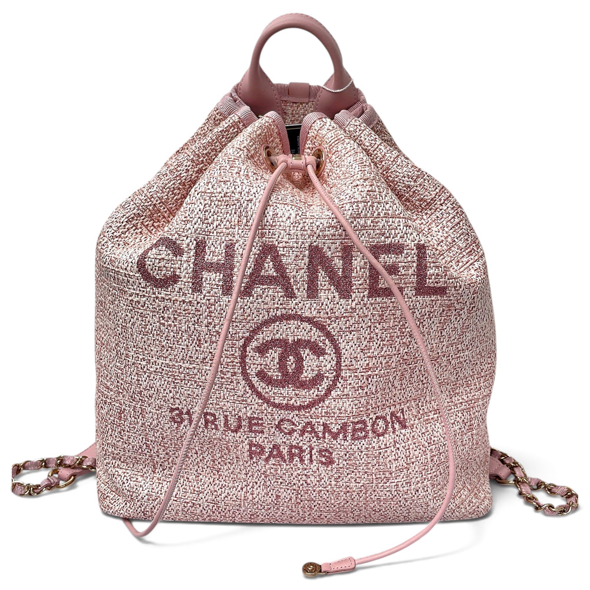 Deauville tweed backpack