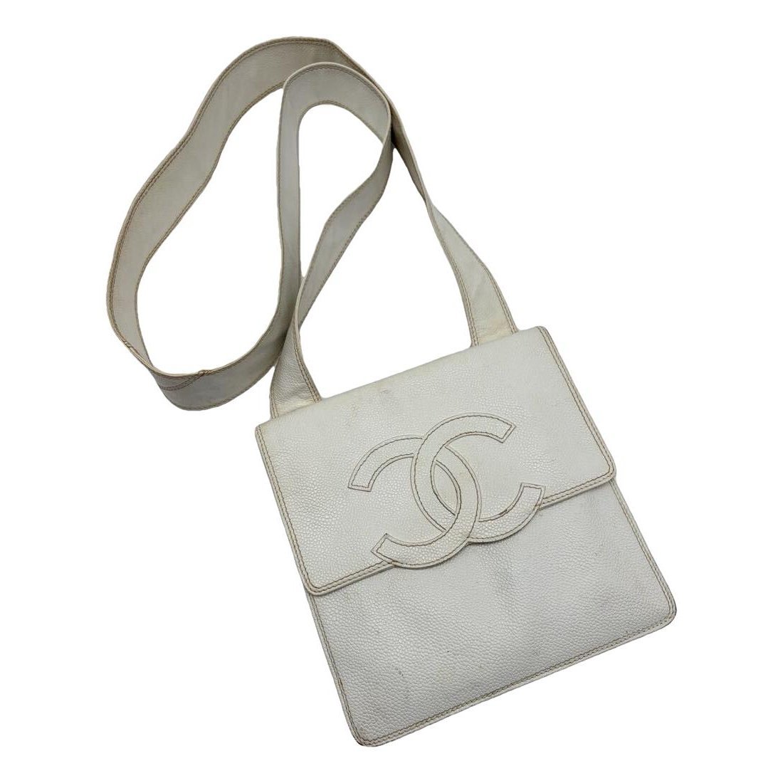 Trendy CC leather crossbody bag