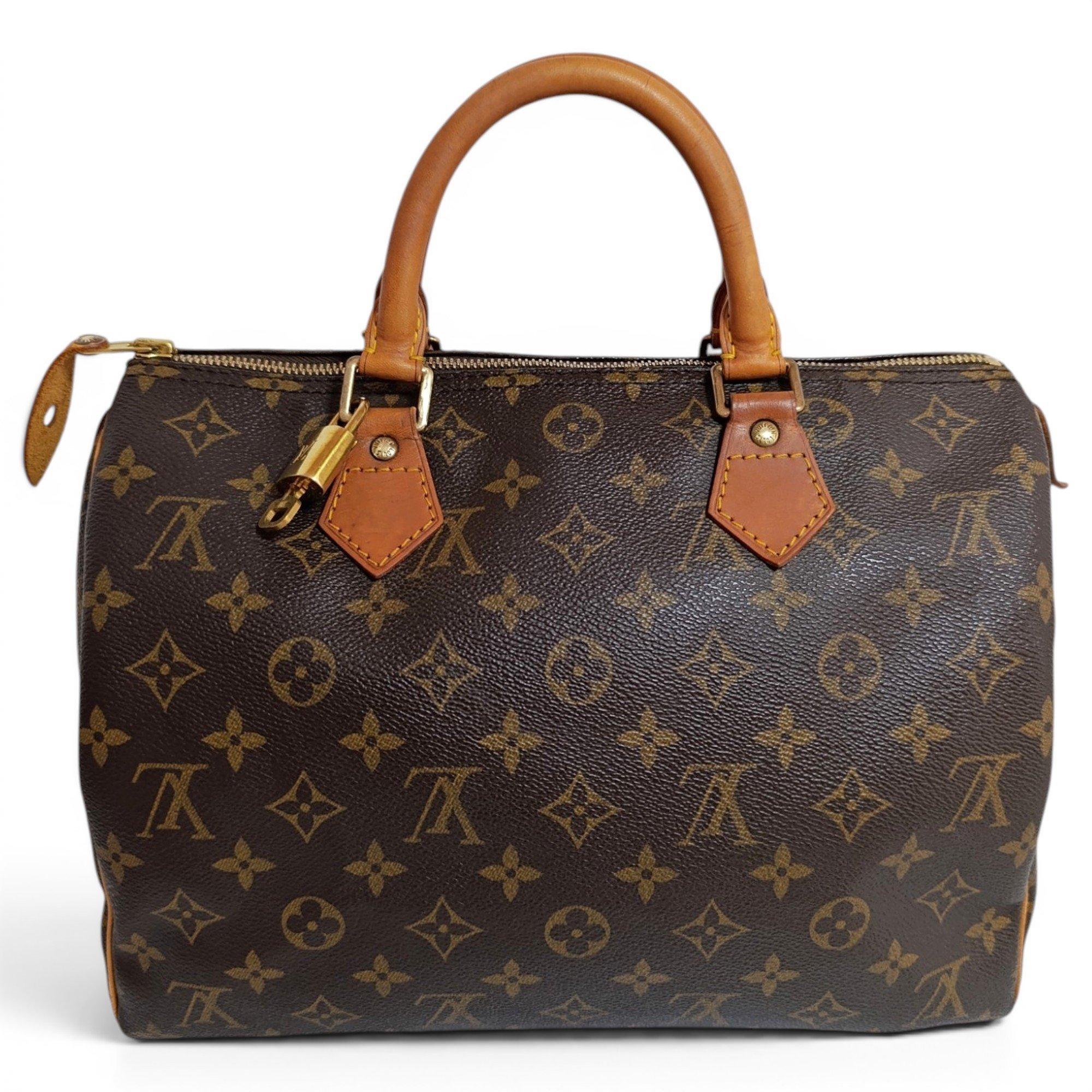Speedy leather bowling bag