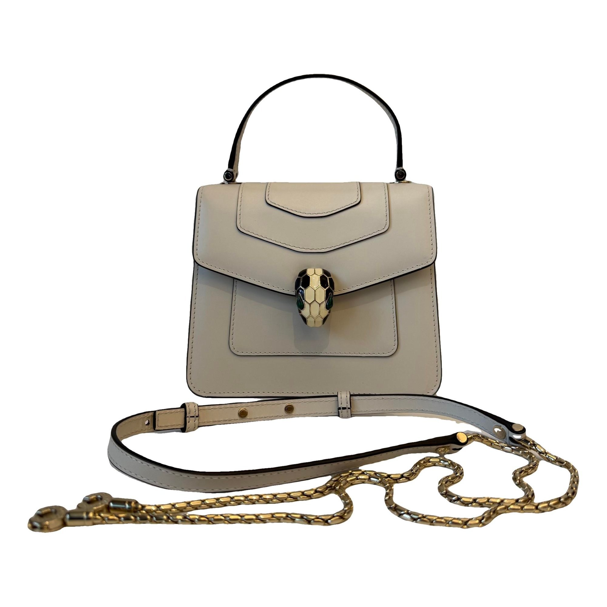 Serpenti leather handbag