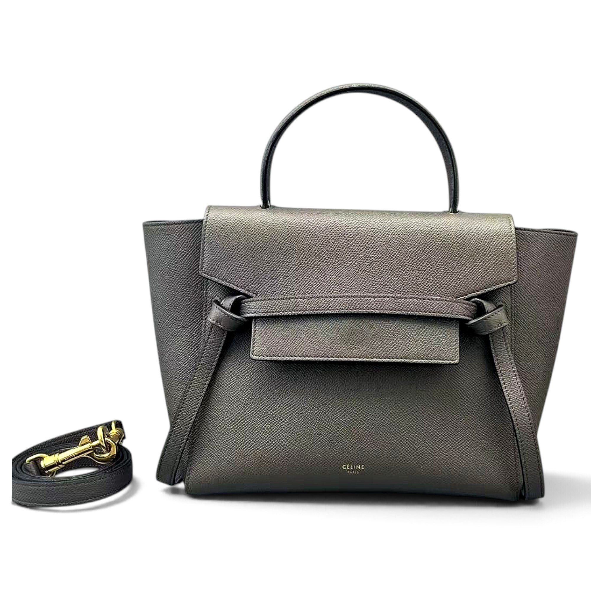 Belt leather handbag
