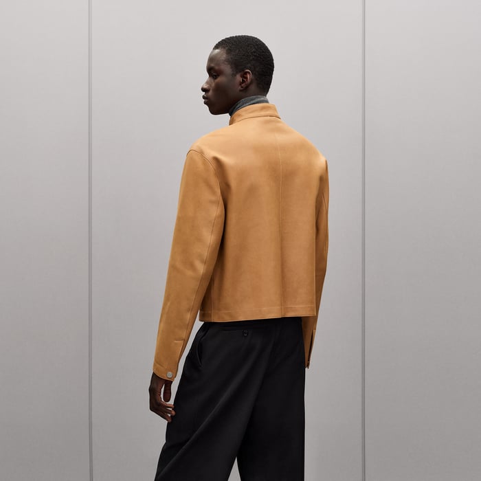 Gold Etriviere Lambskin Jacket