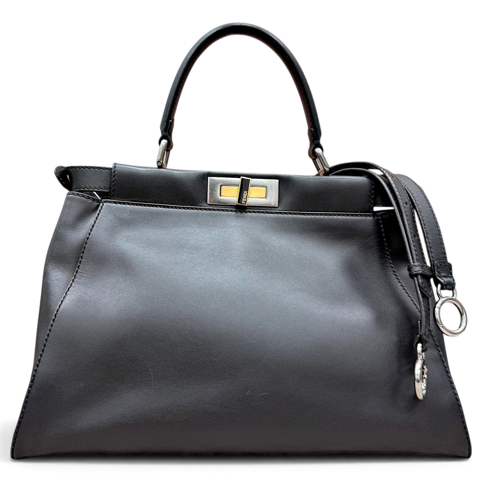 Peekaboo leather handbag