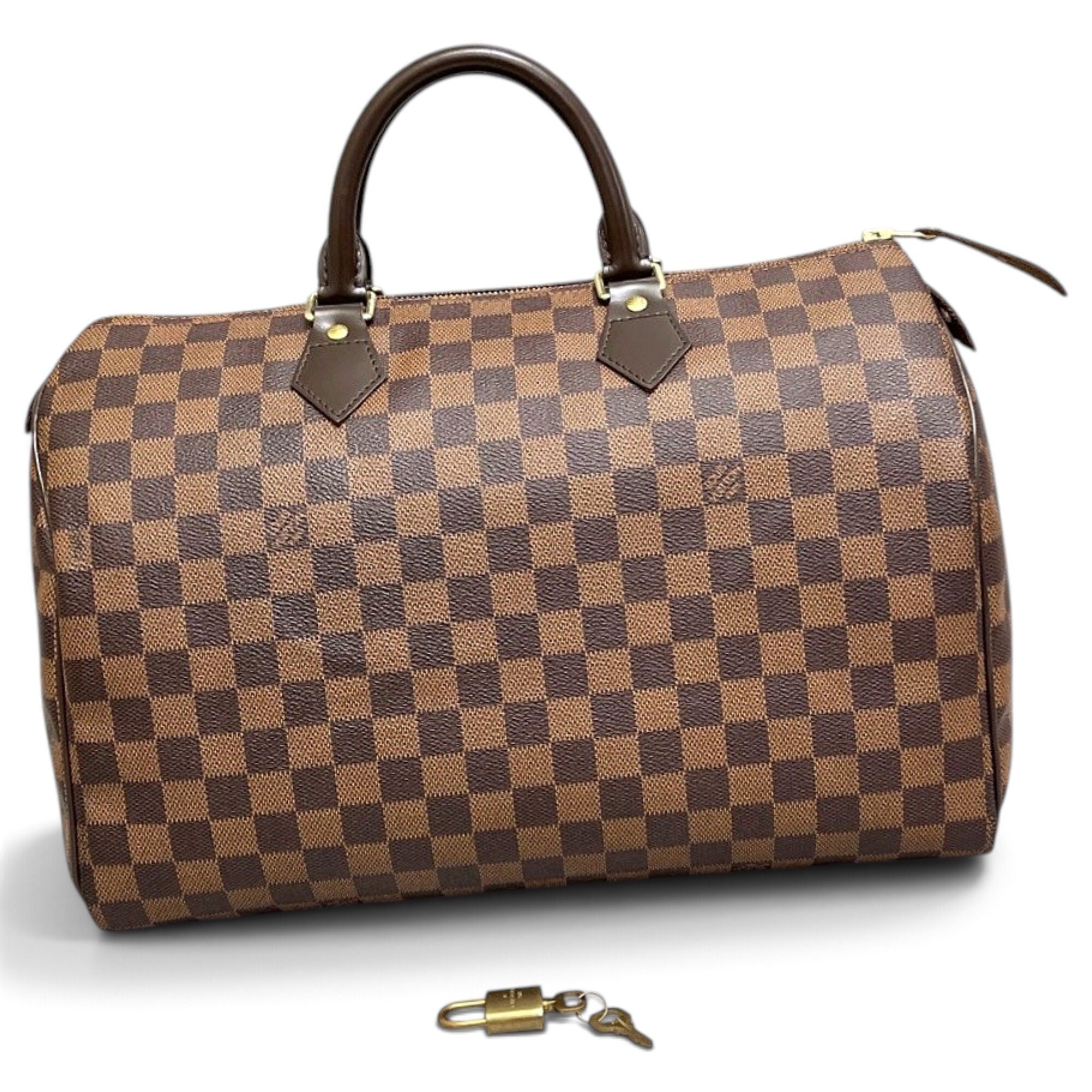 Speedy leather handbag