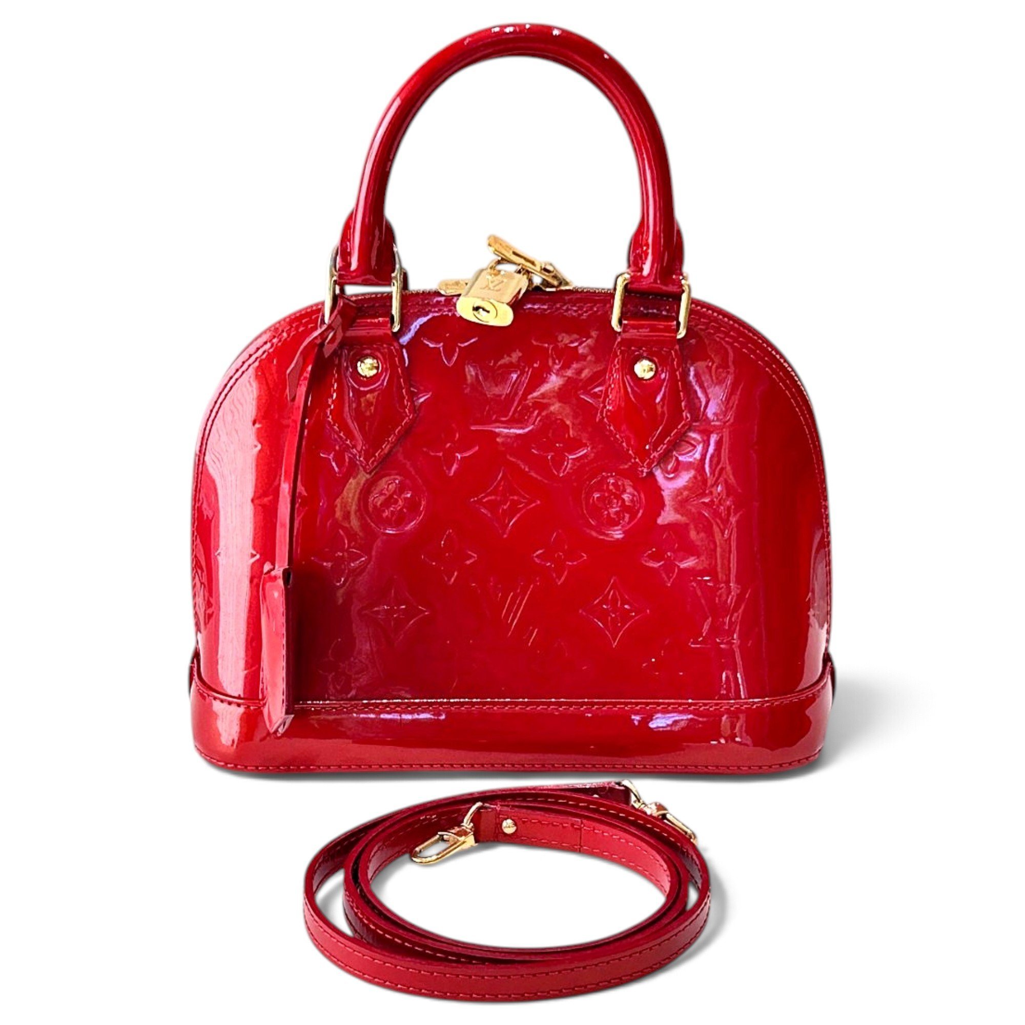 Alma BB patent leather handbag