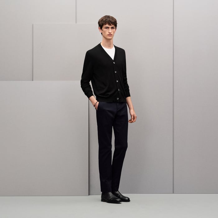 Noir "Detail H" Buttoned Cardigan
