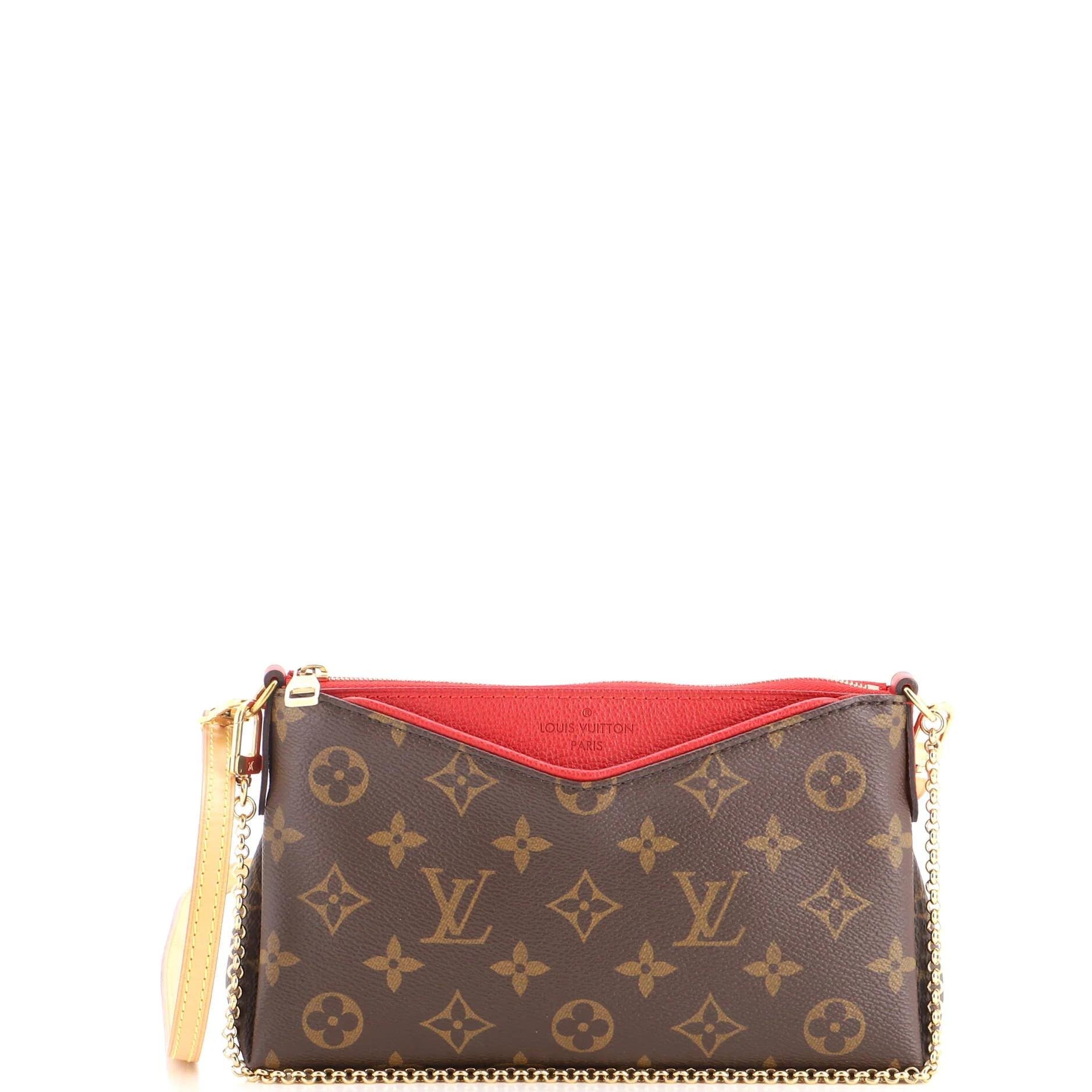Leather clutch bag