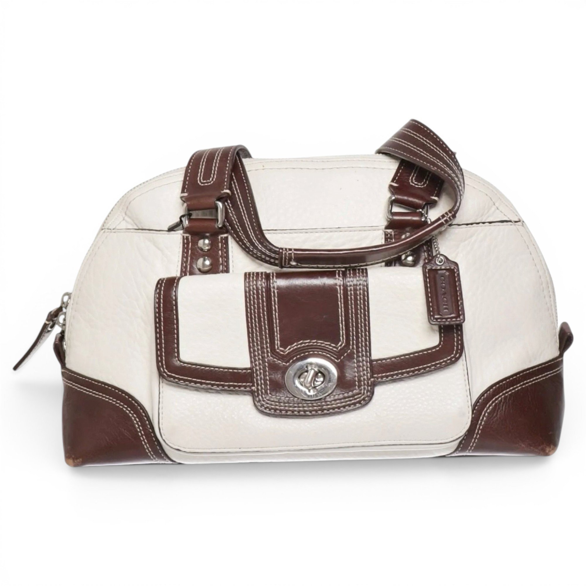 Carly leather satchel