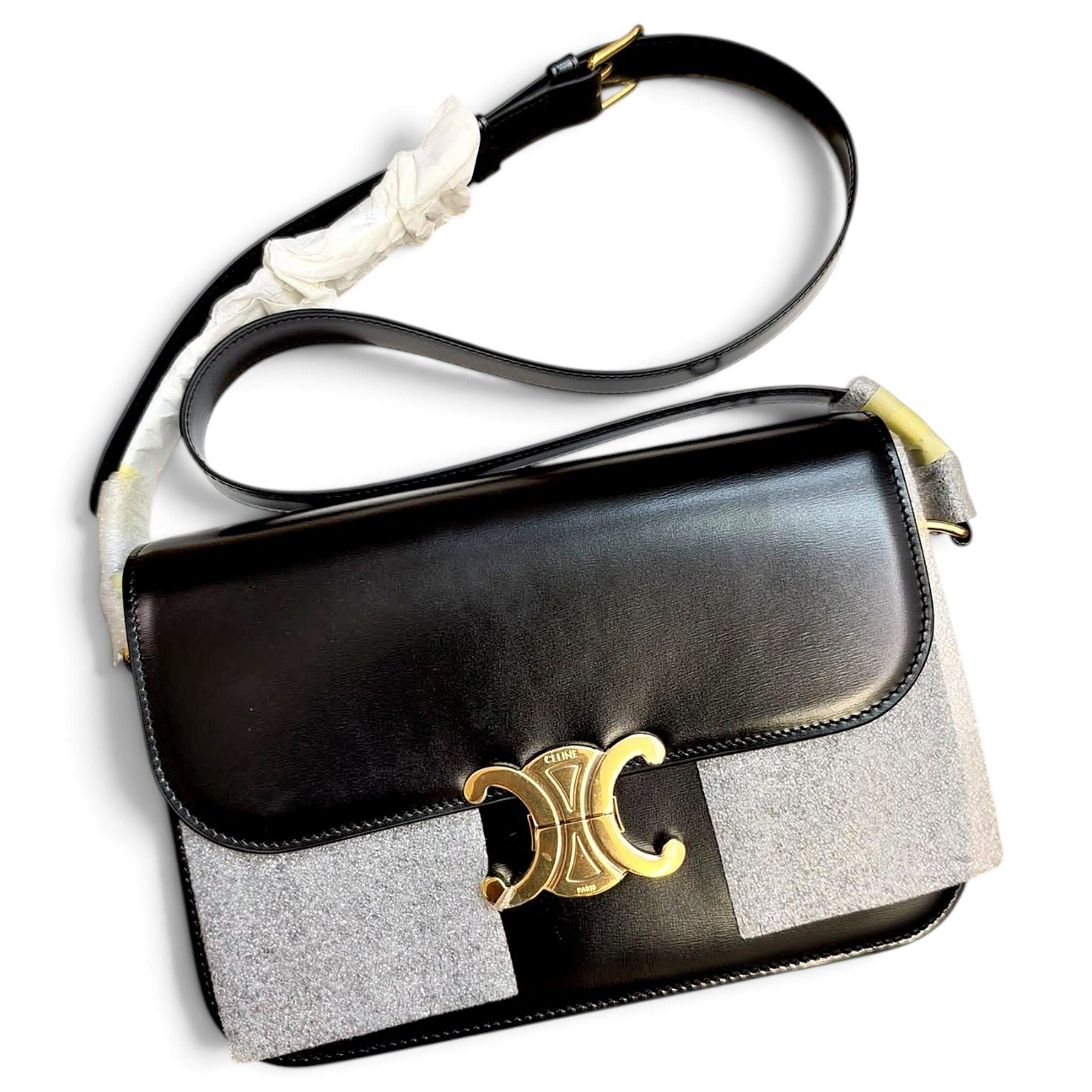 Triomphe leather handbag