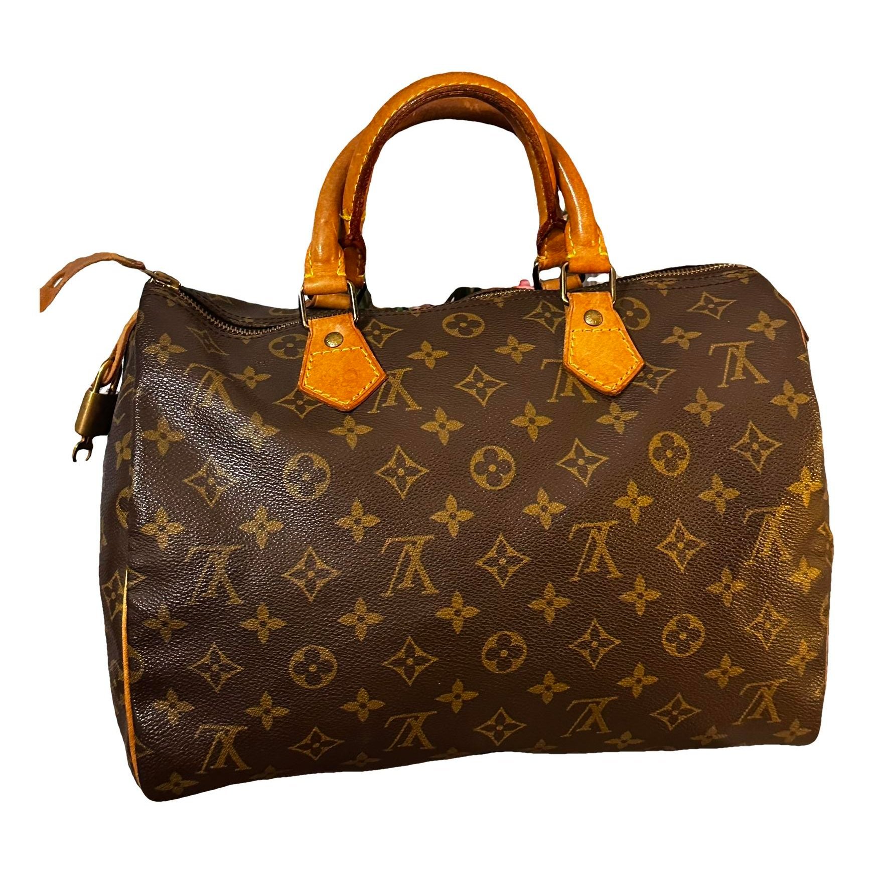 Speedy leather handbag