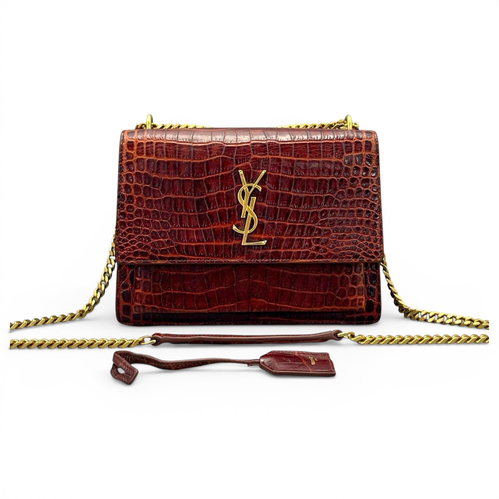 Sunset leather handbag