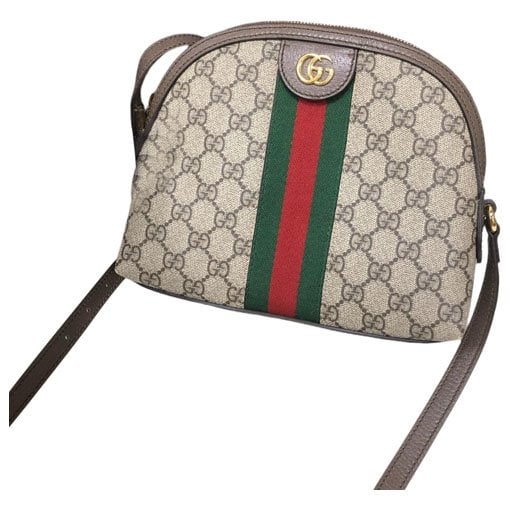 Ophidia Dome leather handbag