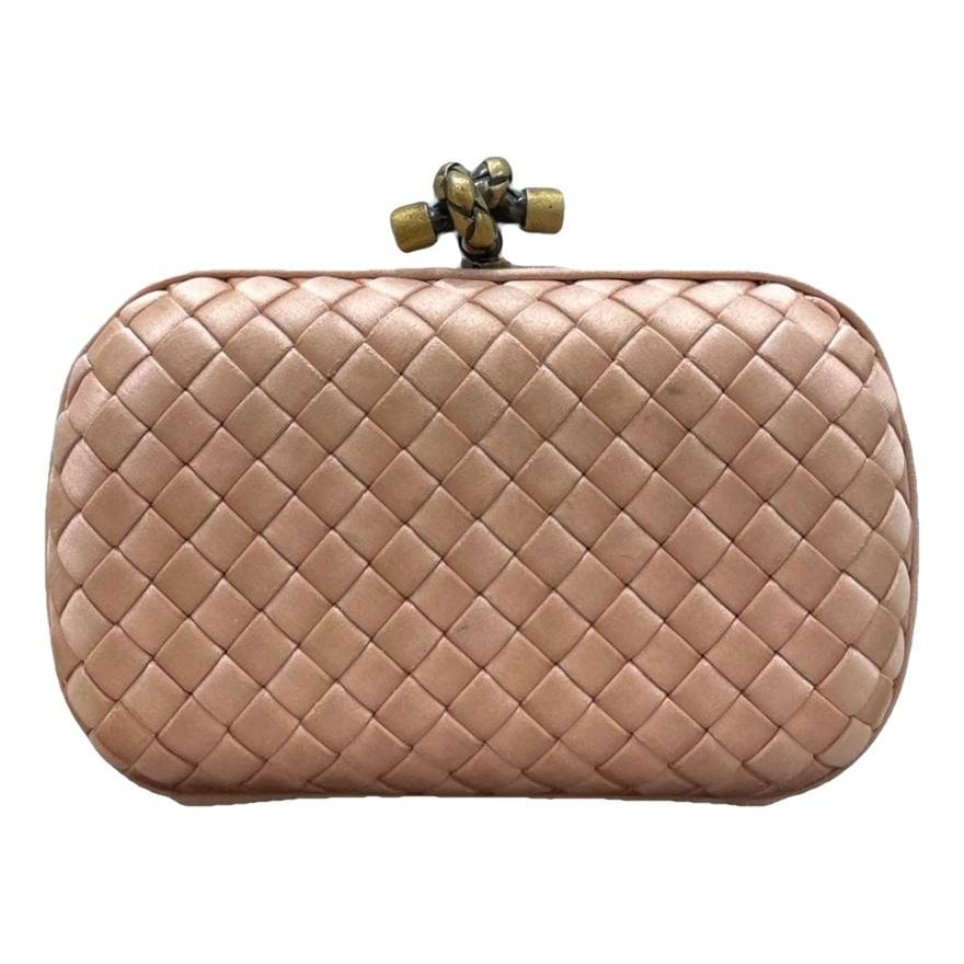 Pochette Knot silk clutch bag